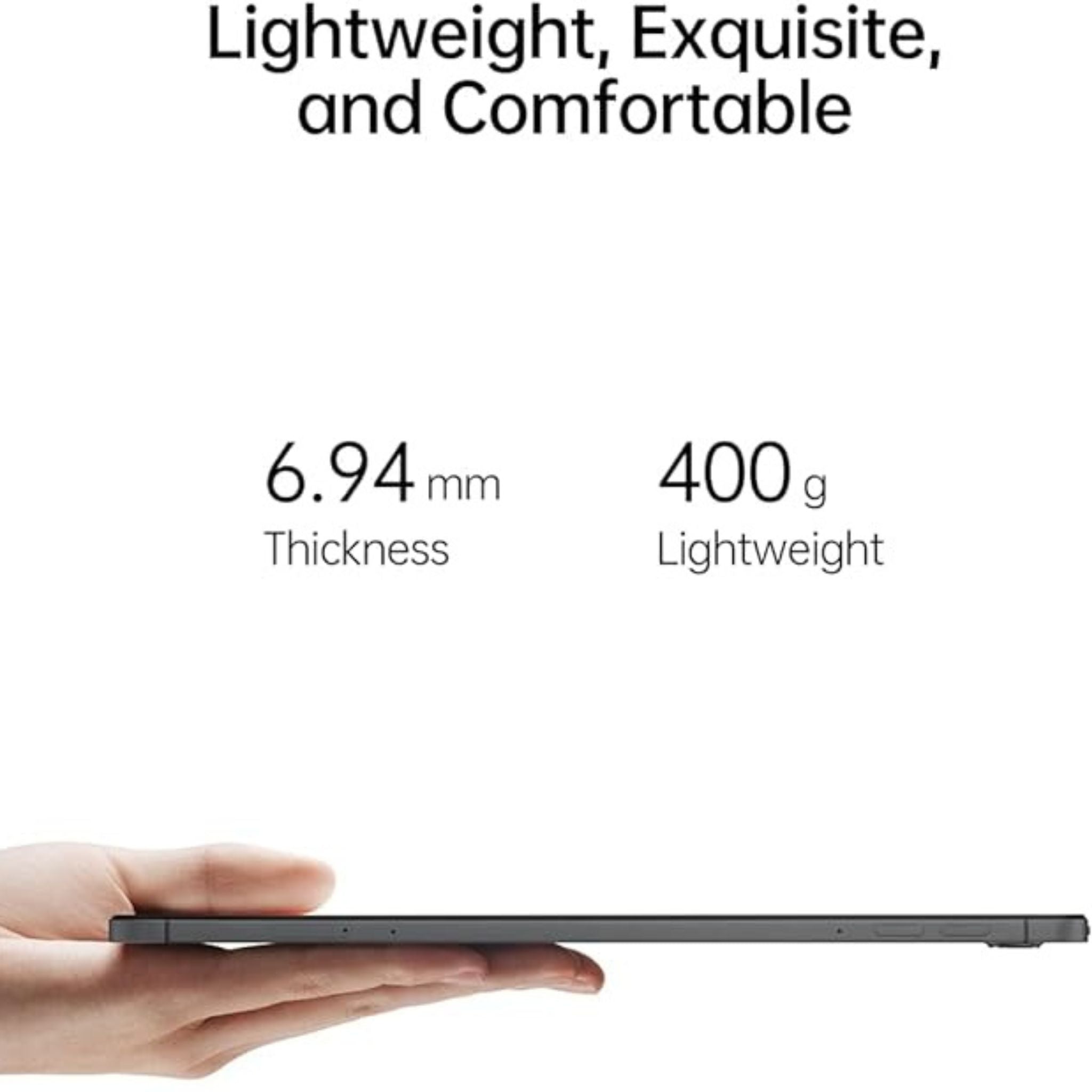 OPPO Pad Air, WiFi 5, 6.94mm Ultra Slim & Light Body, 2K Eye Care Display, Qualcomm Snapdragon 680 8 Core 6nm Processor, Smart Multitasking, 64GB 4GBRAM-Grey