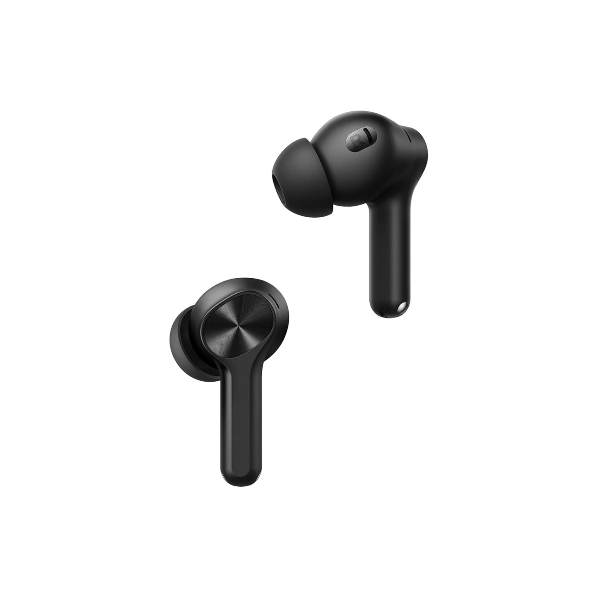 Realme Buds T200 Lite Bluetooth in Ear Earbuds,4 Mic, AI ENC for Calls,48 Hours Total Playback with Fast Charging and Ultra Low Latency Gaming TWS,Google Fast Pair,with mic - Volt Black