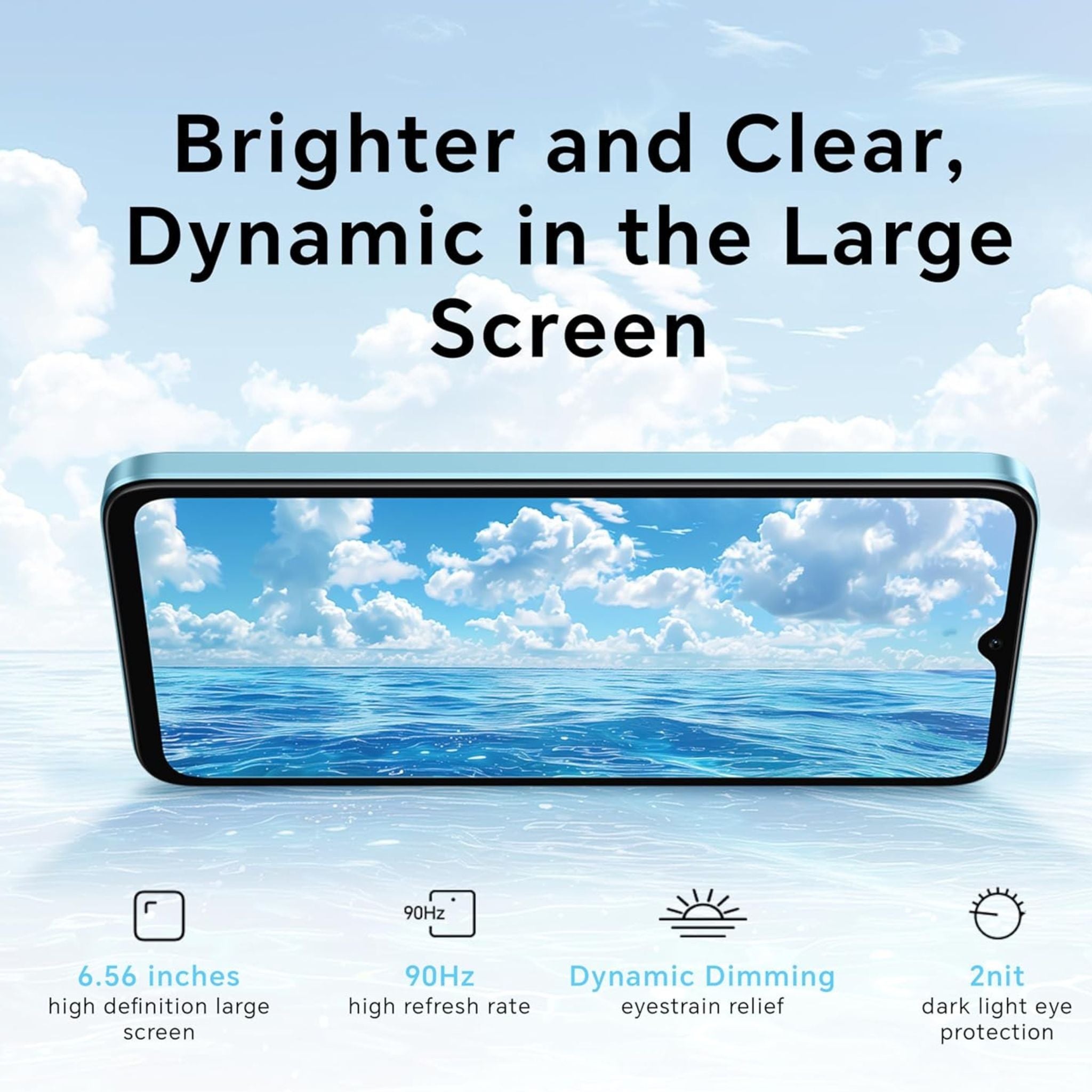 Honor X5b 4G, Dual SIM 4GB RAM 64GB ROM- International Version - Ocean Blue