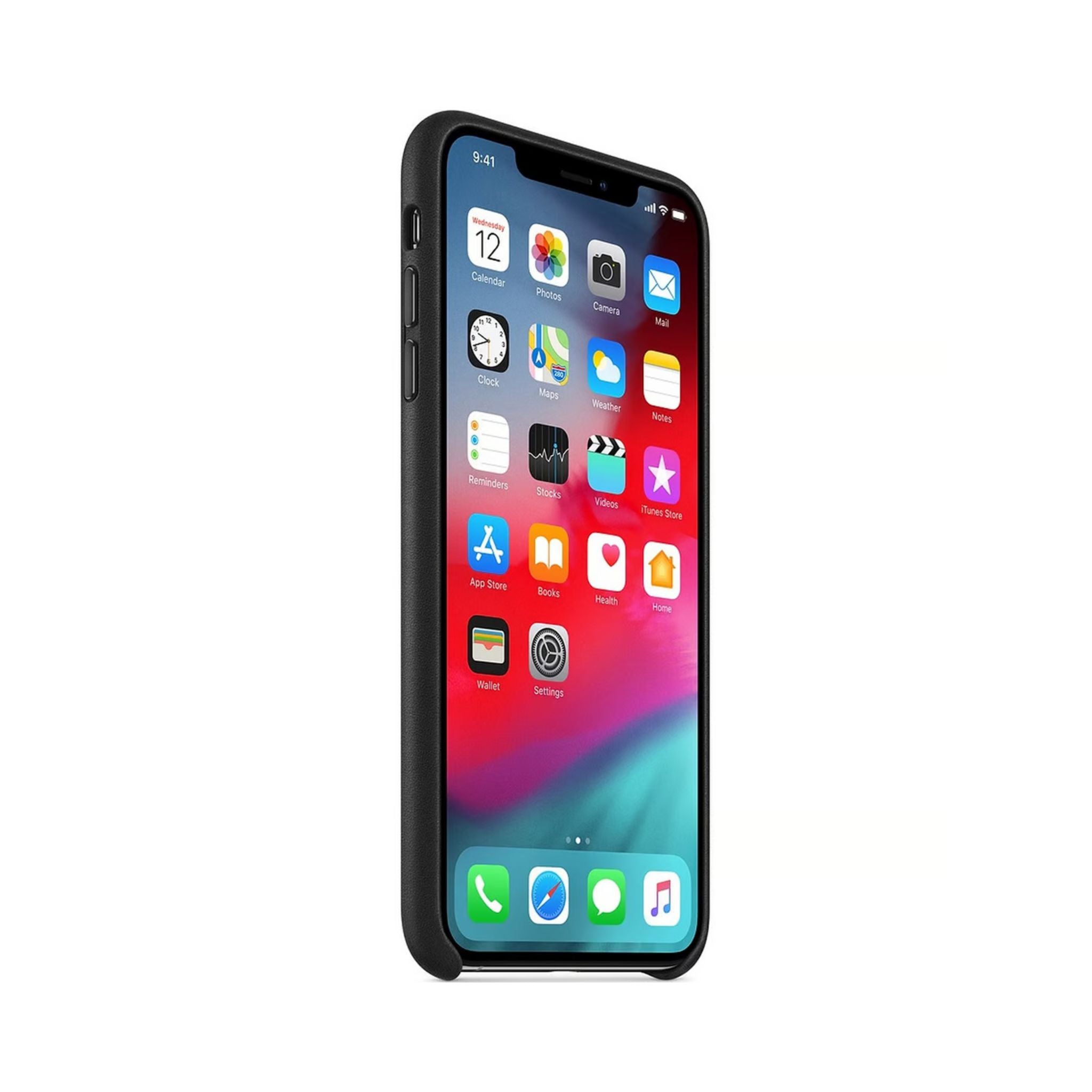 APPLE iPhone XS Max Leather Case- Black