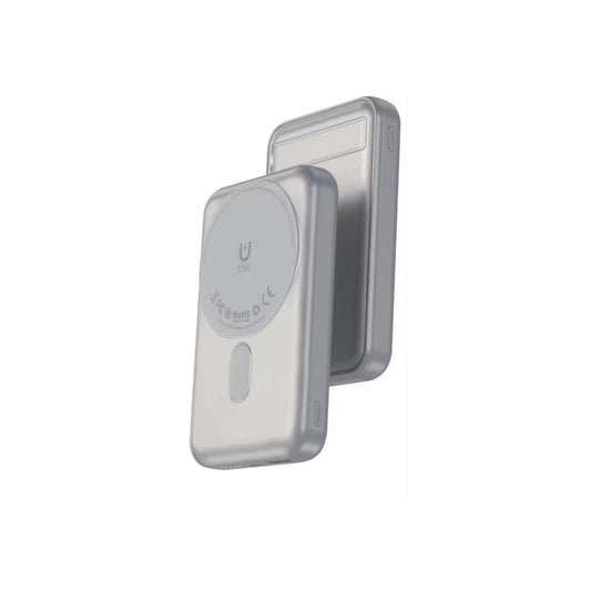 Green Lion Lagos 10000mAh Power Bank with PD 20W, MagSafe Compatible, Strong Adsorption, Built in Stand, Compact & Portable - Titanium
