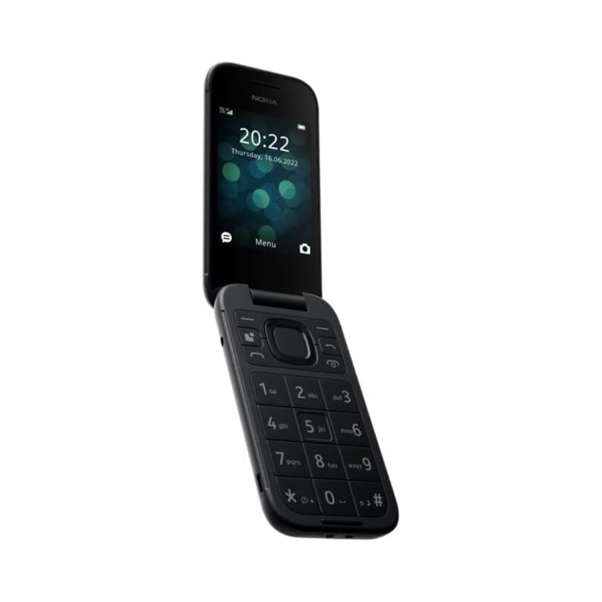 Nokia 2660 Flip 4G, 2.8 inch screen, Dual SIM Feature Phone Black- Middle East Version