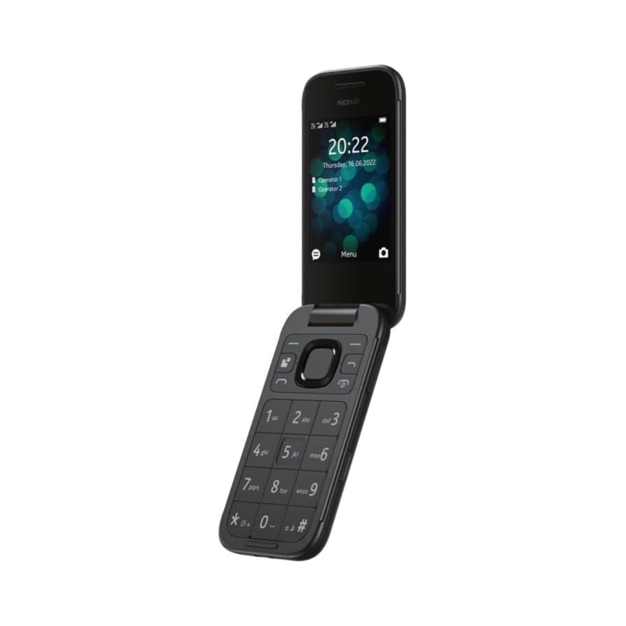 Nokia 2660 Flip 4G, 2.8 inch screen, Dual SIM Feature Phone Black- Middle East Version