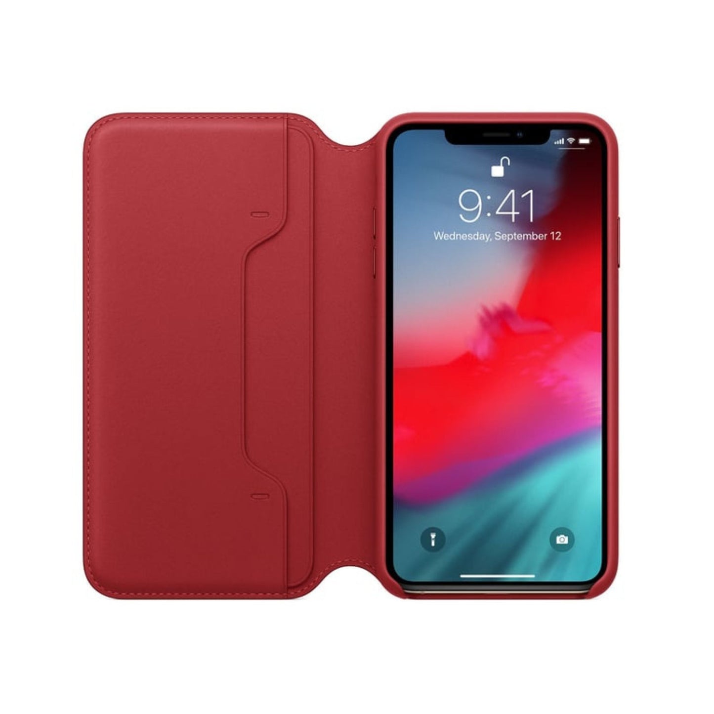 APPLE iPhone XS Max Leather Folio Case_(Product)Red