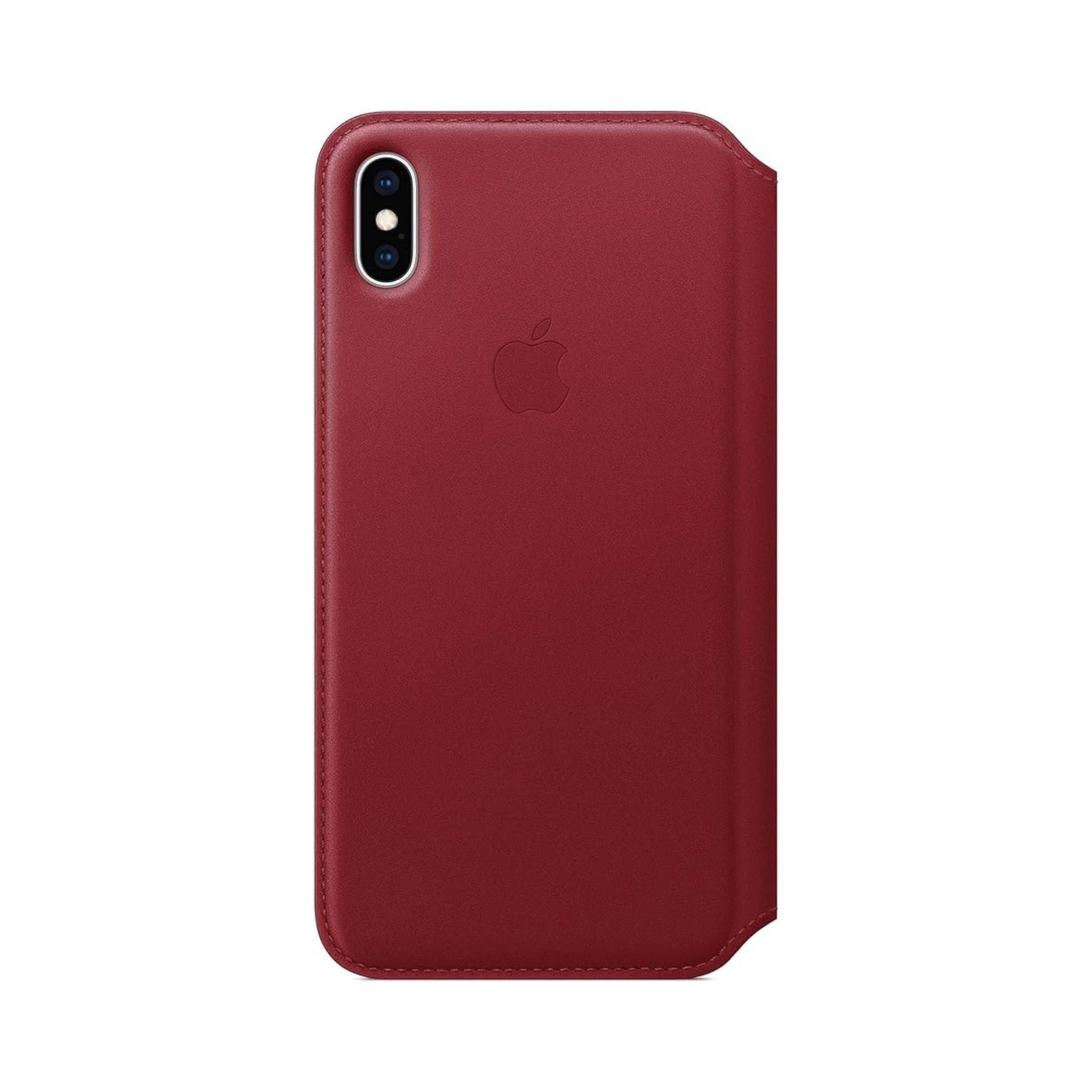 APPLE iPhone XS Max Leather Folio Case_(Product)Red