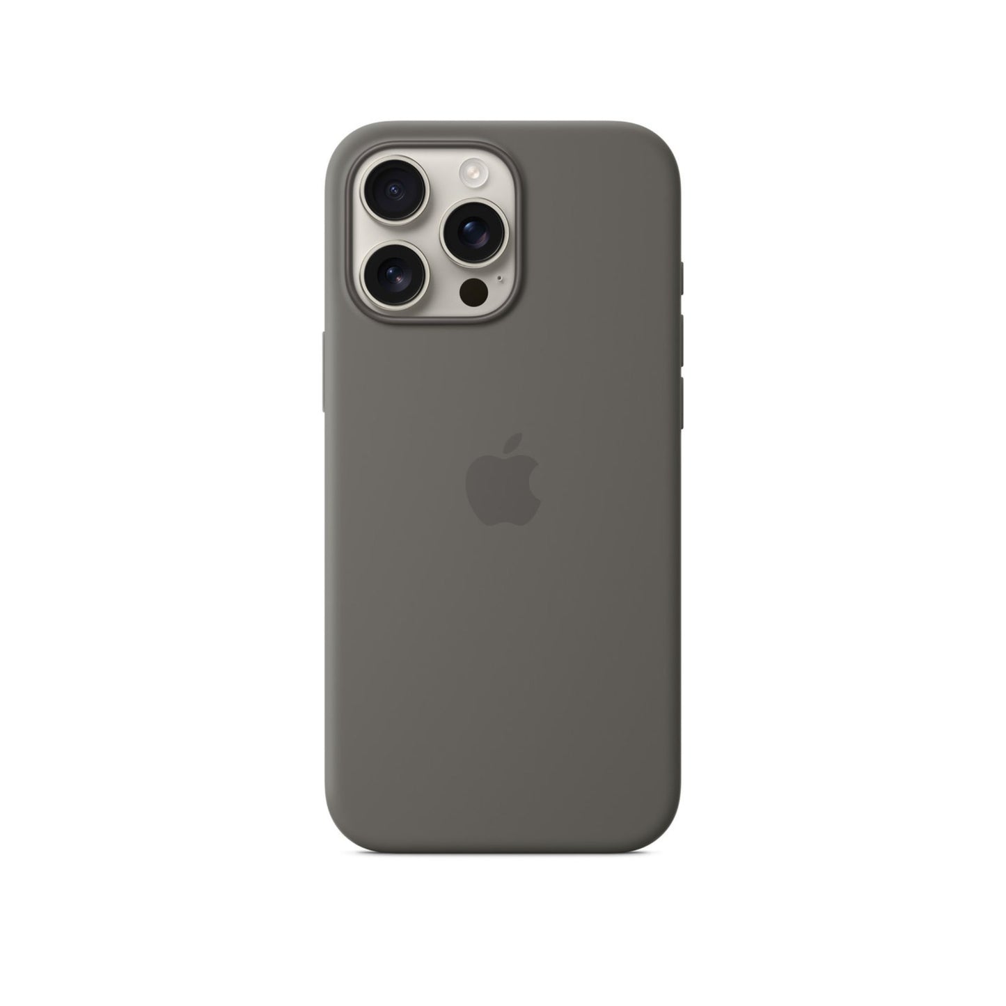 APPLE iPhone 16 Pro Max Silicone Case with MagSafe – Stone Gray