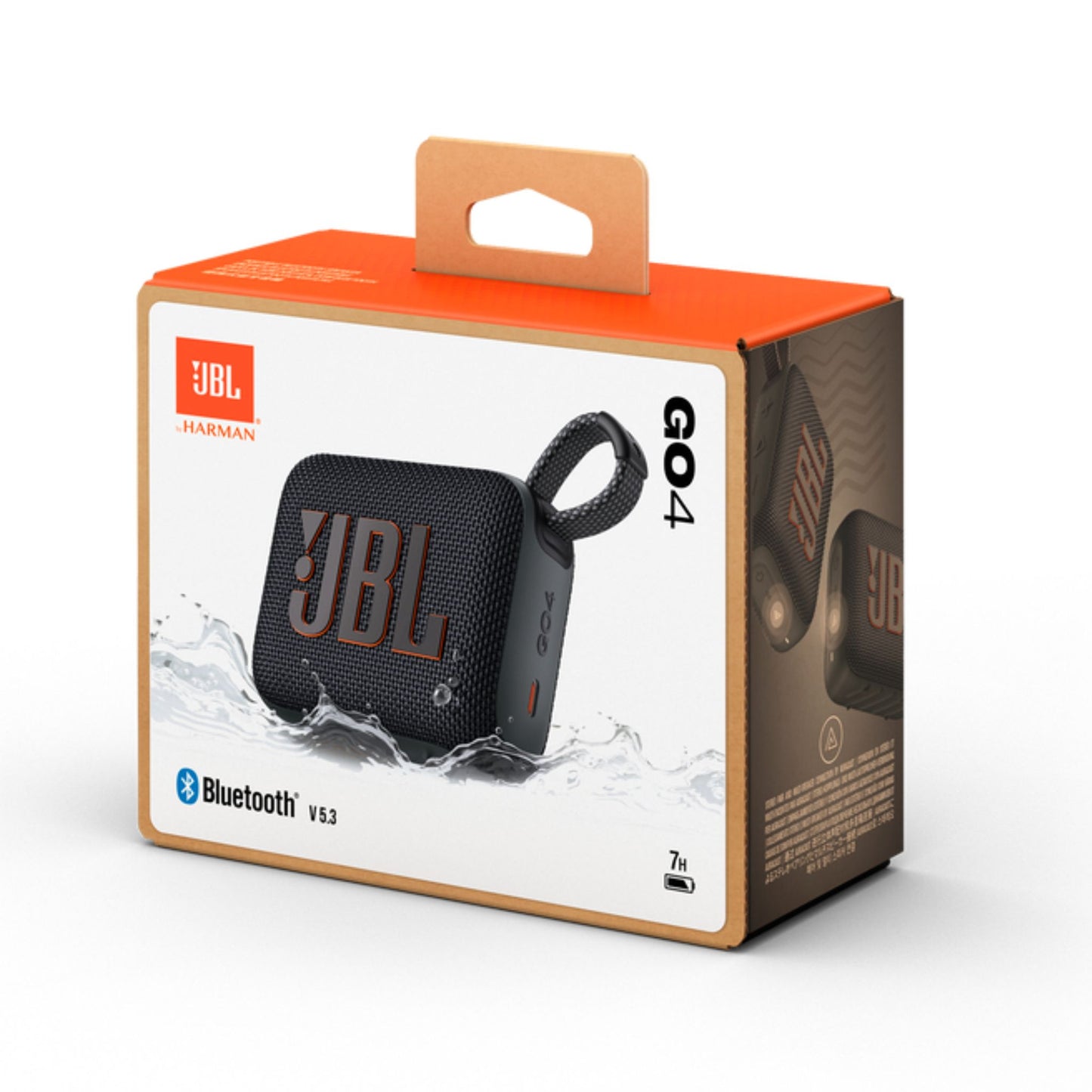 JBL Go4 Ultra-portable waterproof speaker with AURACAST, Powerful Audio, Dustproof, Wireless Bluetooth Streaming, 7 Hours of Playtime,Black