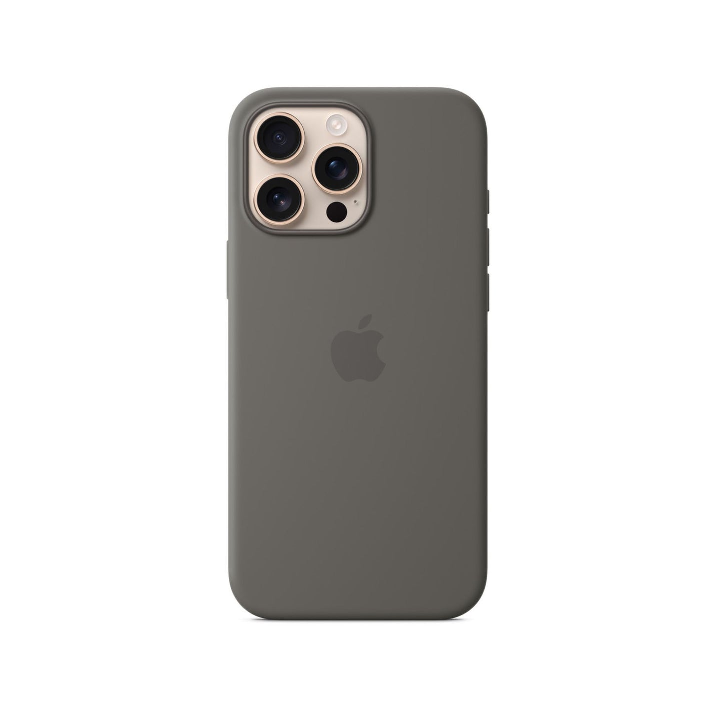 APPLE iPhone 16 Pro Max Silicone Case with MagSafe – Stone Gray