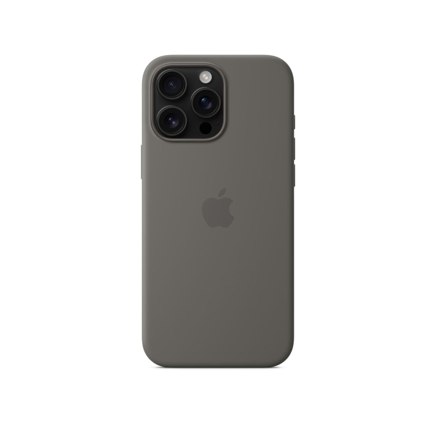 APPLE iPhone 16 Pro Max Silicone Case with MagSafe – Stone Gray