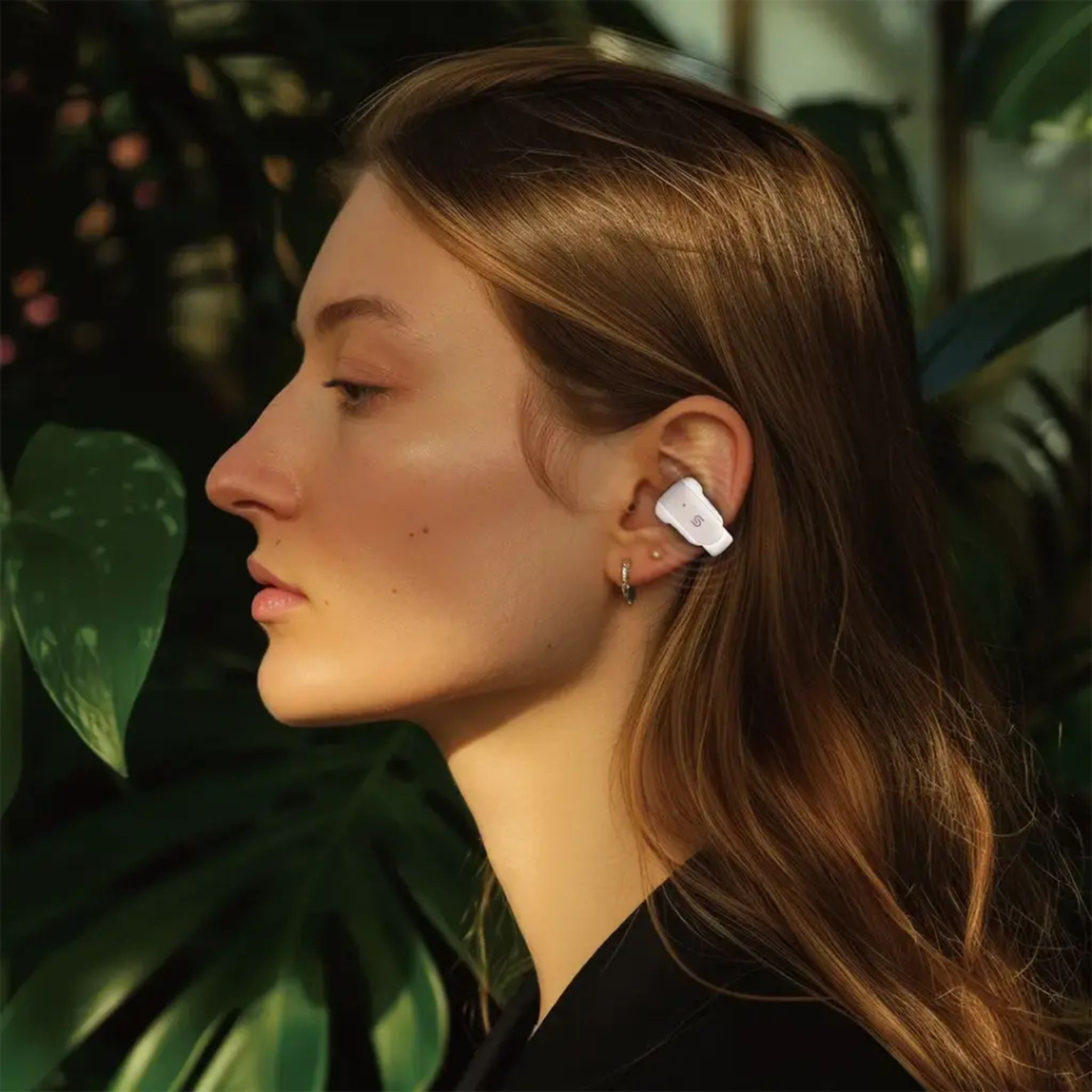 Porodo Soundtec Flexfit Open-Ear Clip-On Wireless Earbuds Bluetooth 5.4, 12mm Drivers, ENC Clear Calls, Touch Control, USB-C Fast Charging, 5.5H Playtime, 10m Range