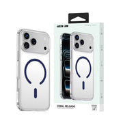 Green Lion Coral Delgado Case for iPhone 17 Pro Max, MagSafe Compatible, Slim & Lightweight Design, Camera Protection, Comfortable Grip, Anti-Yellowing & Anti-Scratch - Blue