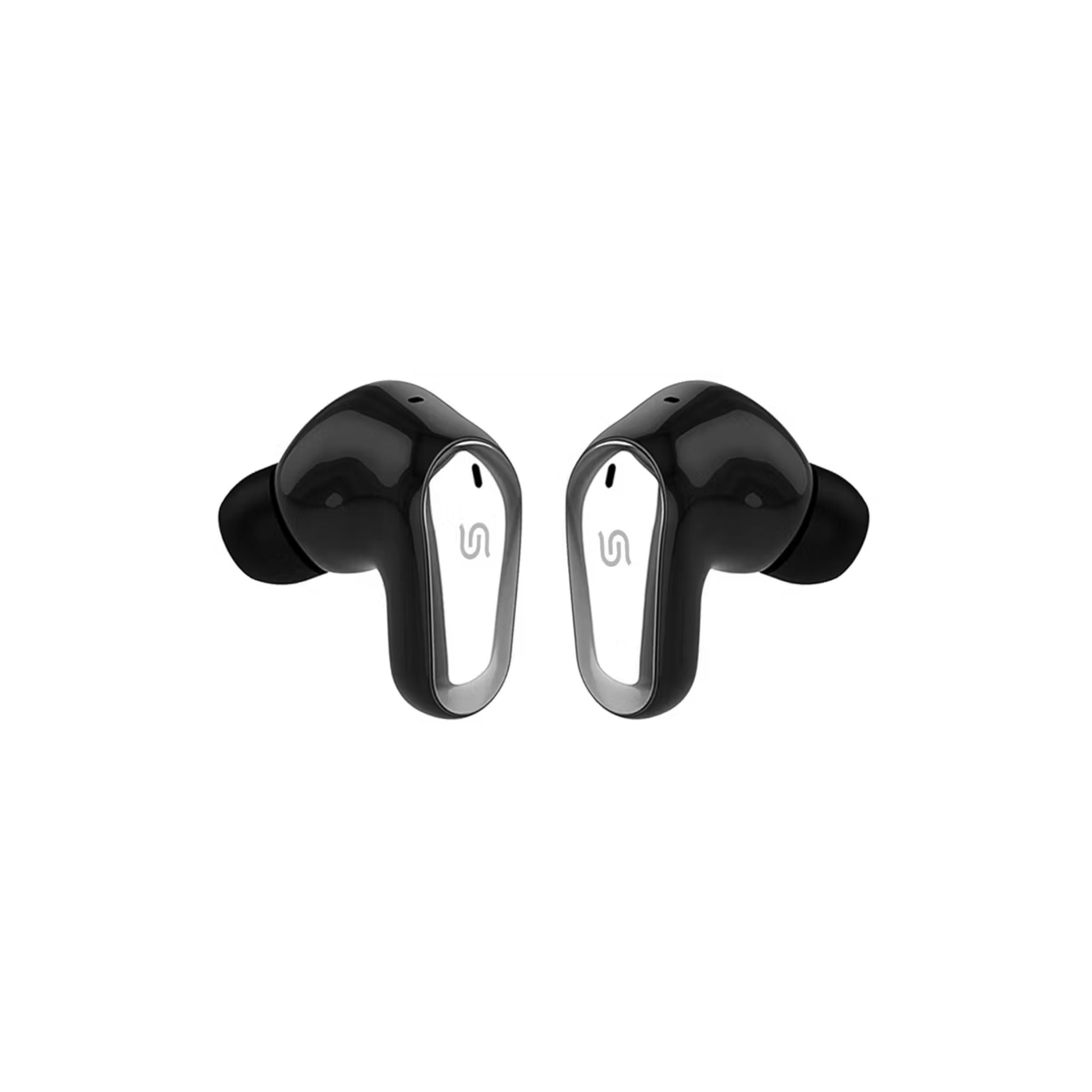 Porodo Gravis True Wireless Earbuds with Touch Control, Up to 5 Hours Play Time, 300mAh Charging Case & 38mAh Earbuds Battery, Sweat & Water Resistant, Voice Assistant, Stereo Sound - Black
