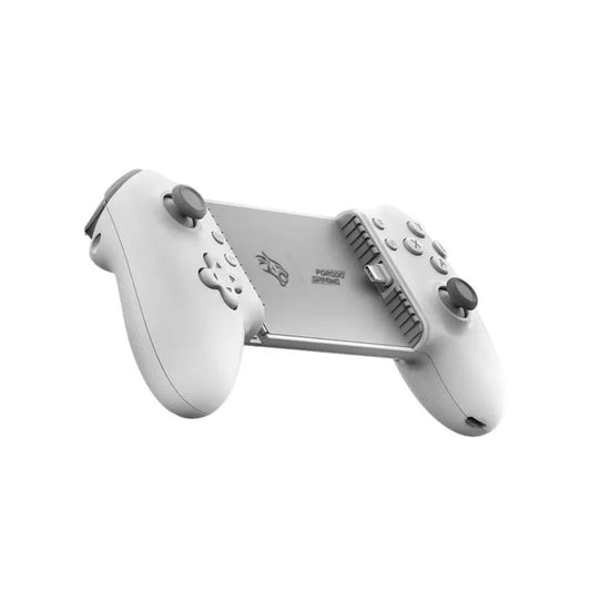 Porodo Gaming Multi-Platform Game Controller, Bluetooth & Wired Connection, Supported Devices of Up to 176mm in Width, 1000Hz High Polling Rate, Ergonomic Grip - White