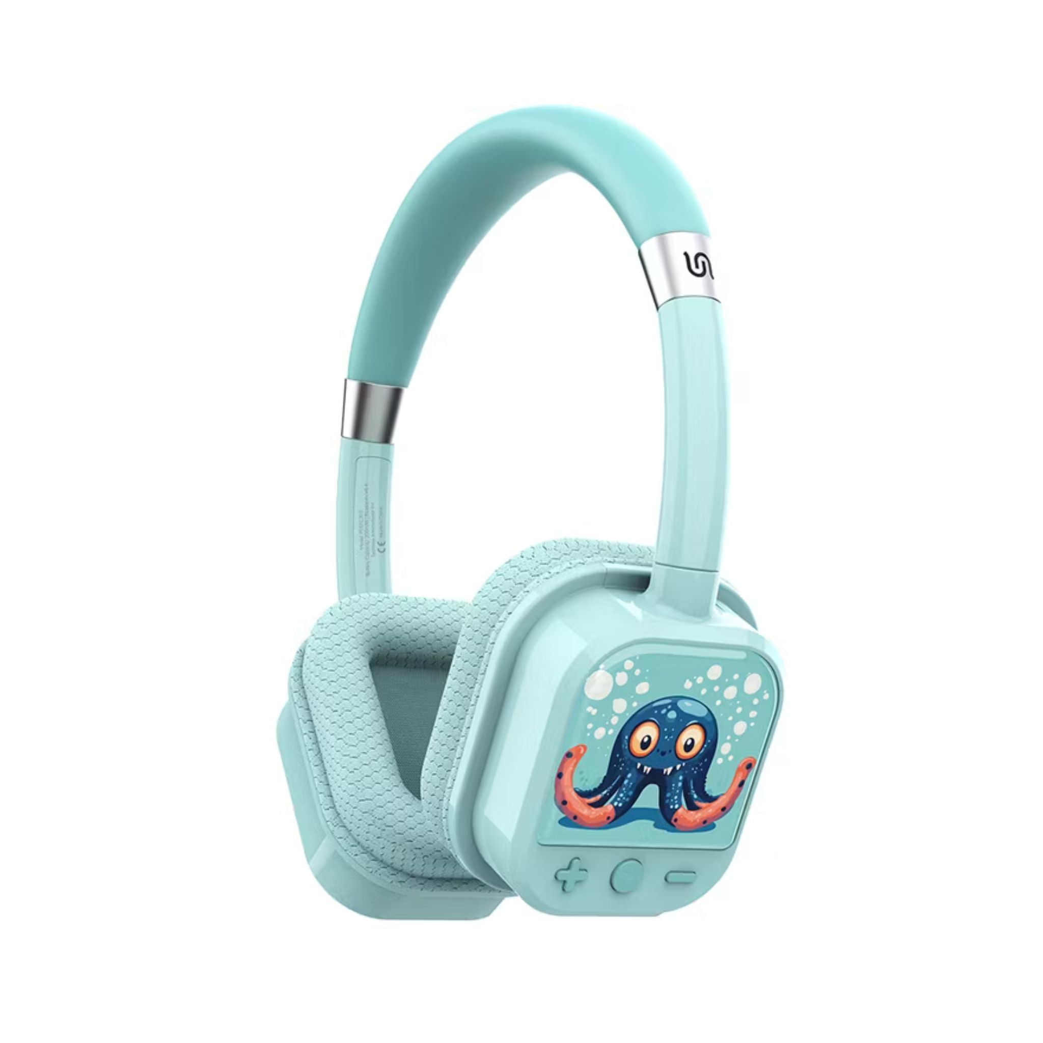 Porodo Soundtec Yotowave Kids Wireless Headphones with Comfortable & Breathable Cushion, 200mAh Battery, Up to 25 Hours Play Time, 40mm Speaker Size, Bluetooth Version 5.4, Recommended for Kids Aged 6+, Skin-Friendly Material, Safe Volume Limit - Bright