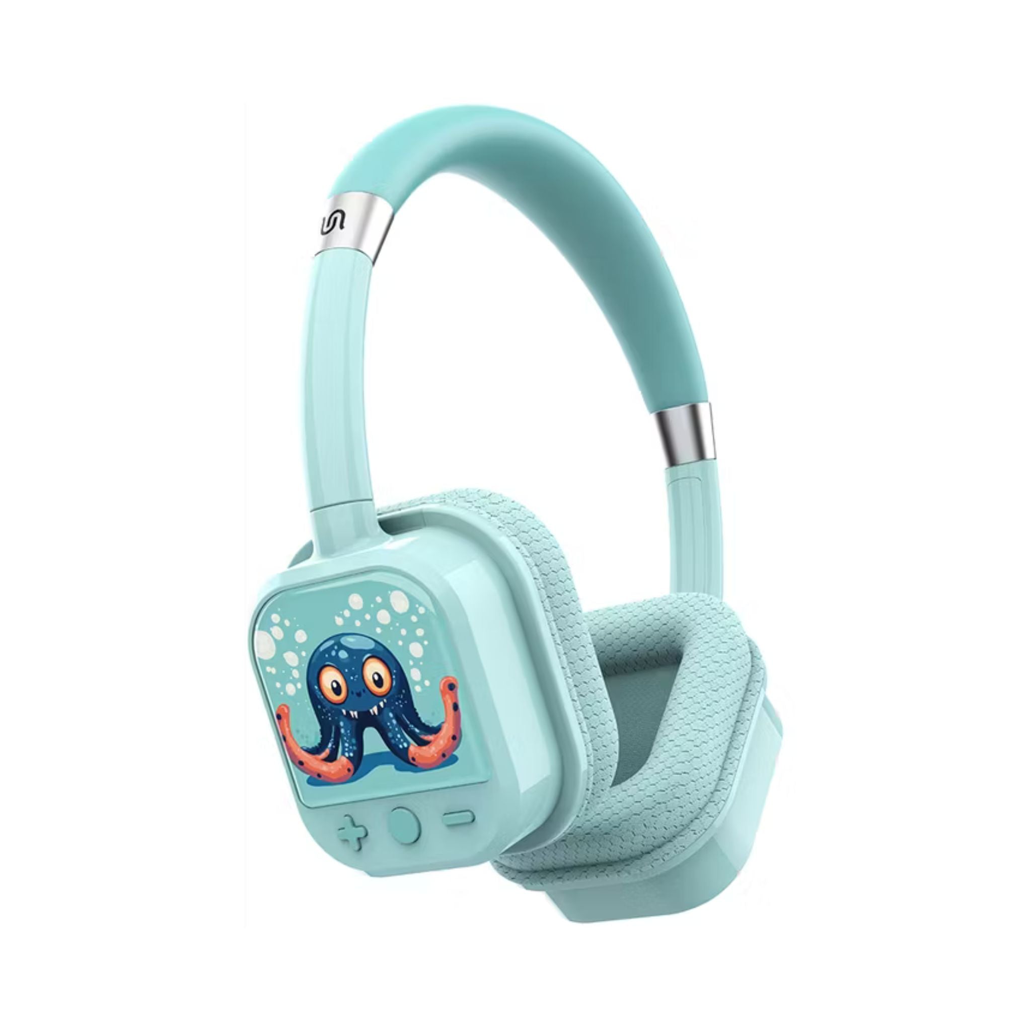 Porodo Soundtec Yotowave Kids Wireless Headphones with Comfortable & Breathable Cushion, 200mAh Battery, Up to 25 Hours Play Time, 40mm Speaker Size, Bluetooth Version 5.4, Recommended for Kids Aged 6+, Skin-Friendly Material, Safe Volume Limit - Bright