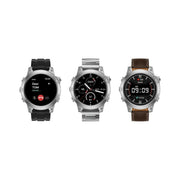 Haino Teko Germany RW-46 Amolded Display_3 Pairs Strap(Silicone,Leather,Stainless Steel__Silver