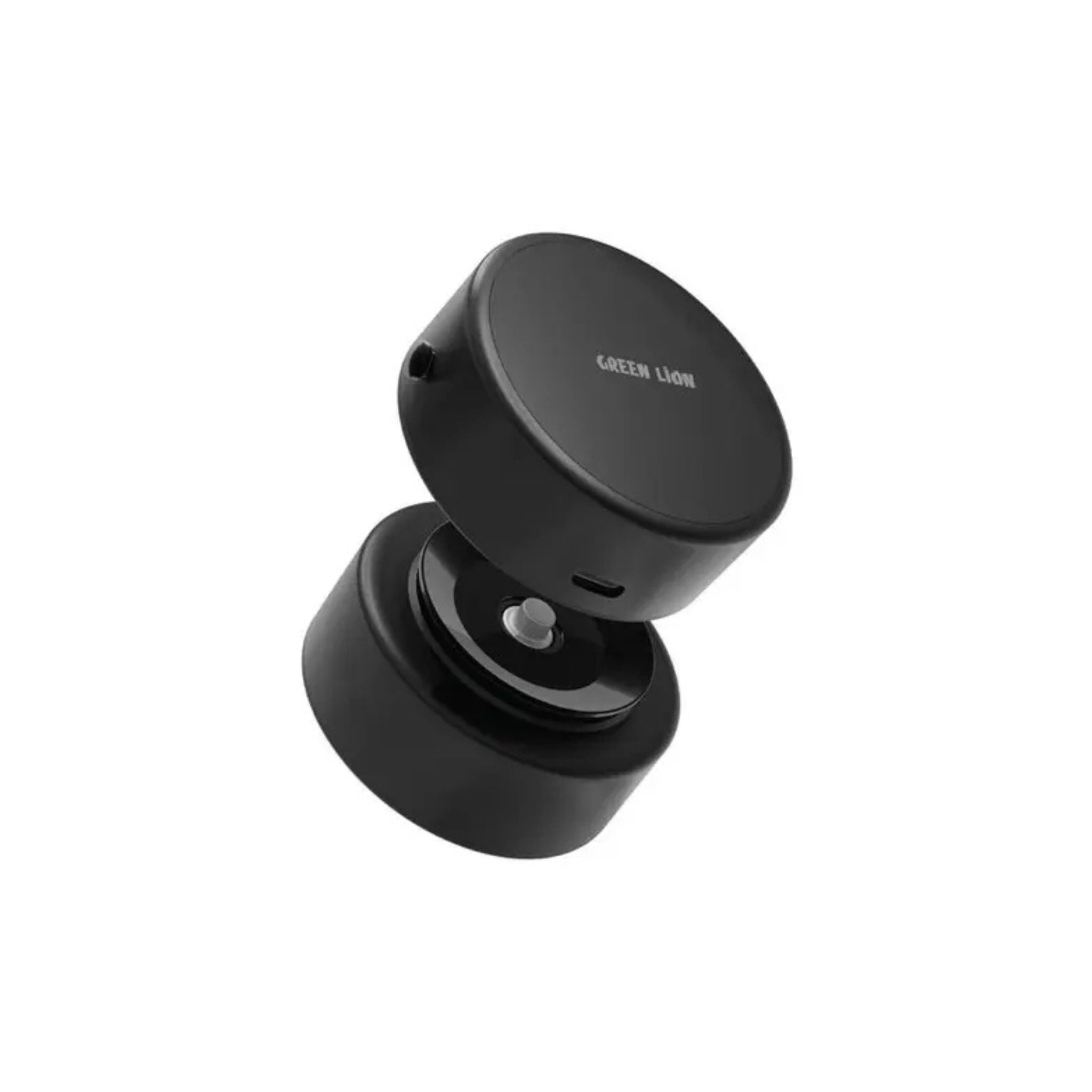 A black auto-suction phone holder with the brand name 'Green Lion' visible on the top.