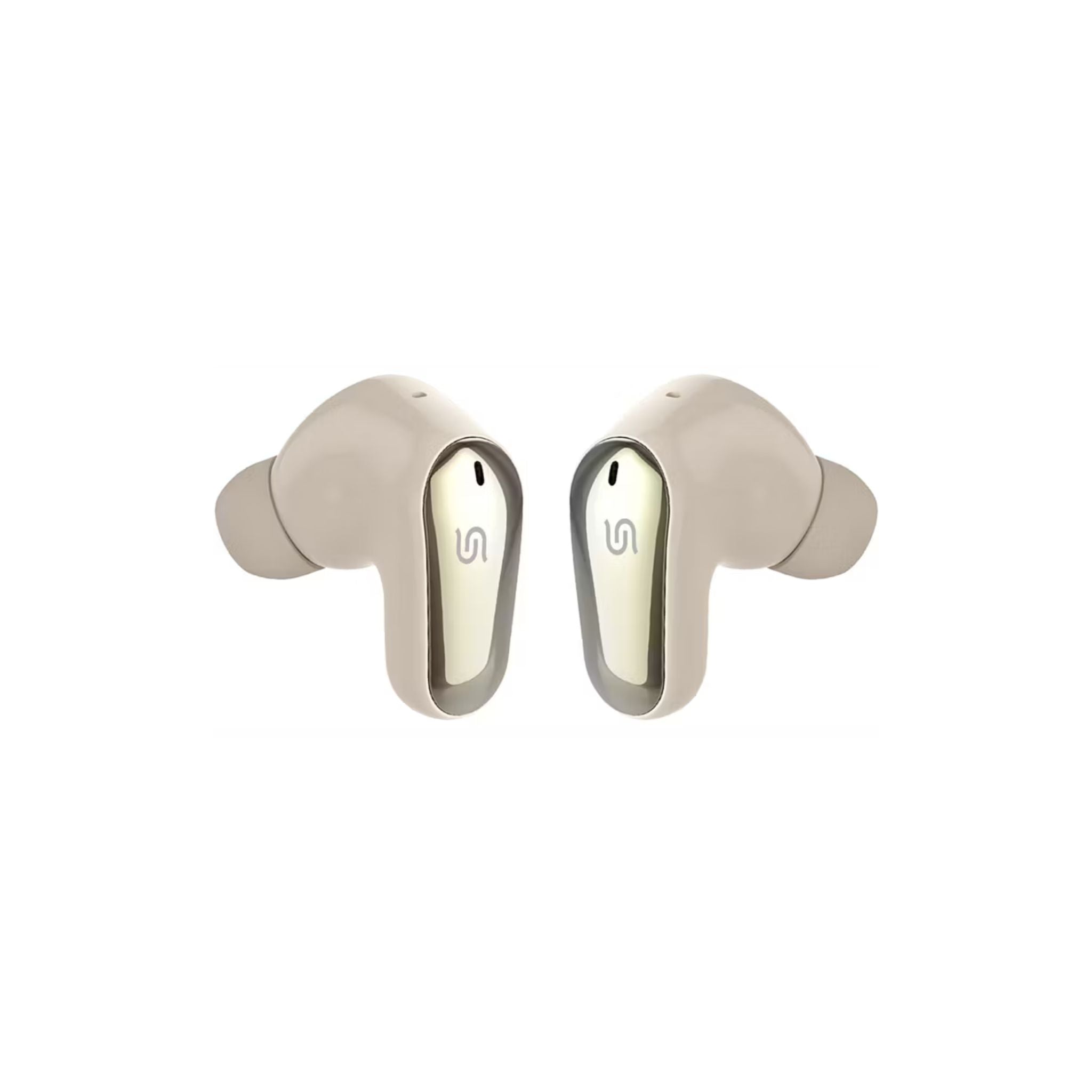 Porodo Gravis True Wireless Earbuds with Touch Control, Up to 5 Hours Play Time, 300mAh Charging Case & 38mAh Earbuds Battery, Sweat & Water Resistant, Voice Assistant, Stereo Sound - Cream