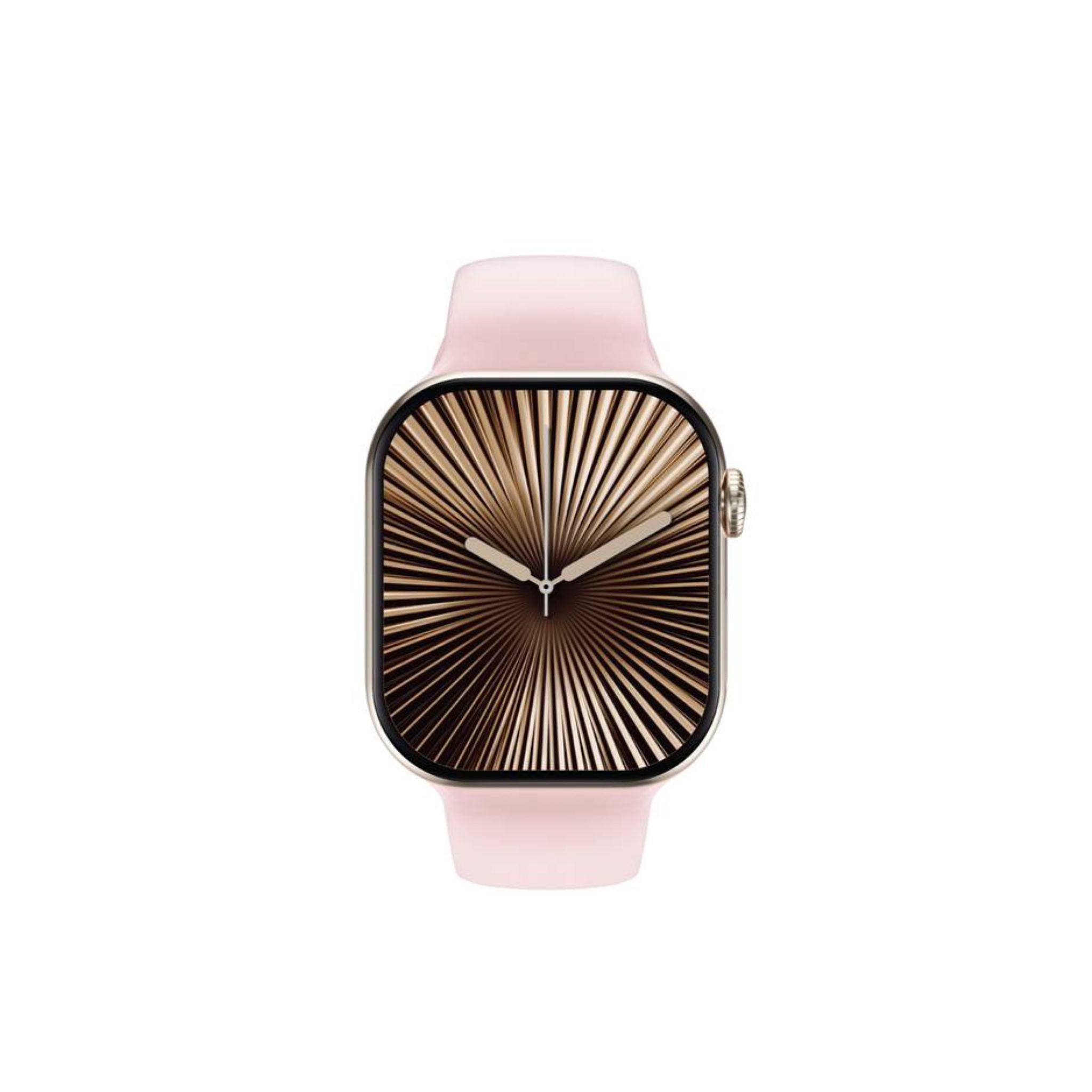 Green Lion Ultimate10 46mm Smart Watch with Voice Assistant, Bluetooth Calling, Double Tap Function, Heart Rate Monitoring, ChatGPT Support, 2-3 Days Working Time & 10 Days Standby Time, 3 Hours Charging Time - Rose Gold