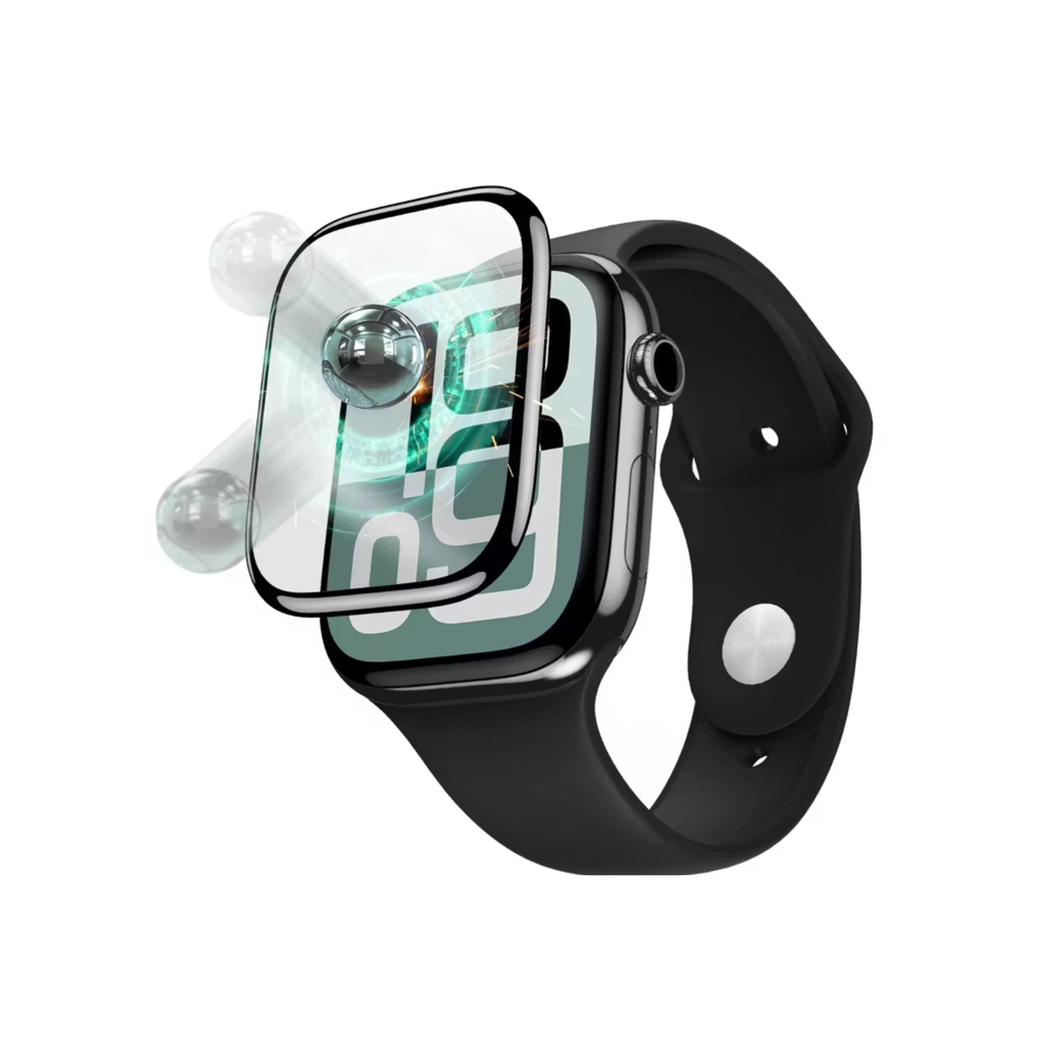 Green Lion 3D Screen Protector for Apple Watch Series 10, 42mm, Anti Fingerprint, Anti Scratch, Sensitive Touch, HD Clarity, Shockproof, Drop Protection, Self-Healing Material - Clear