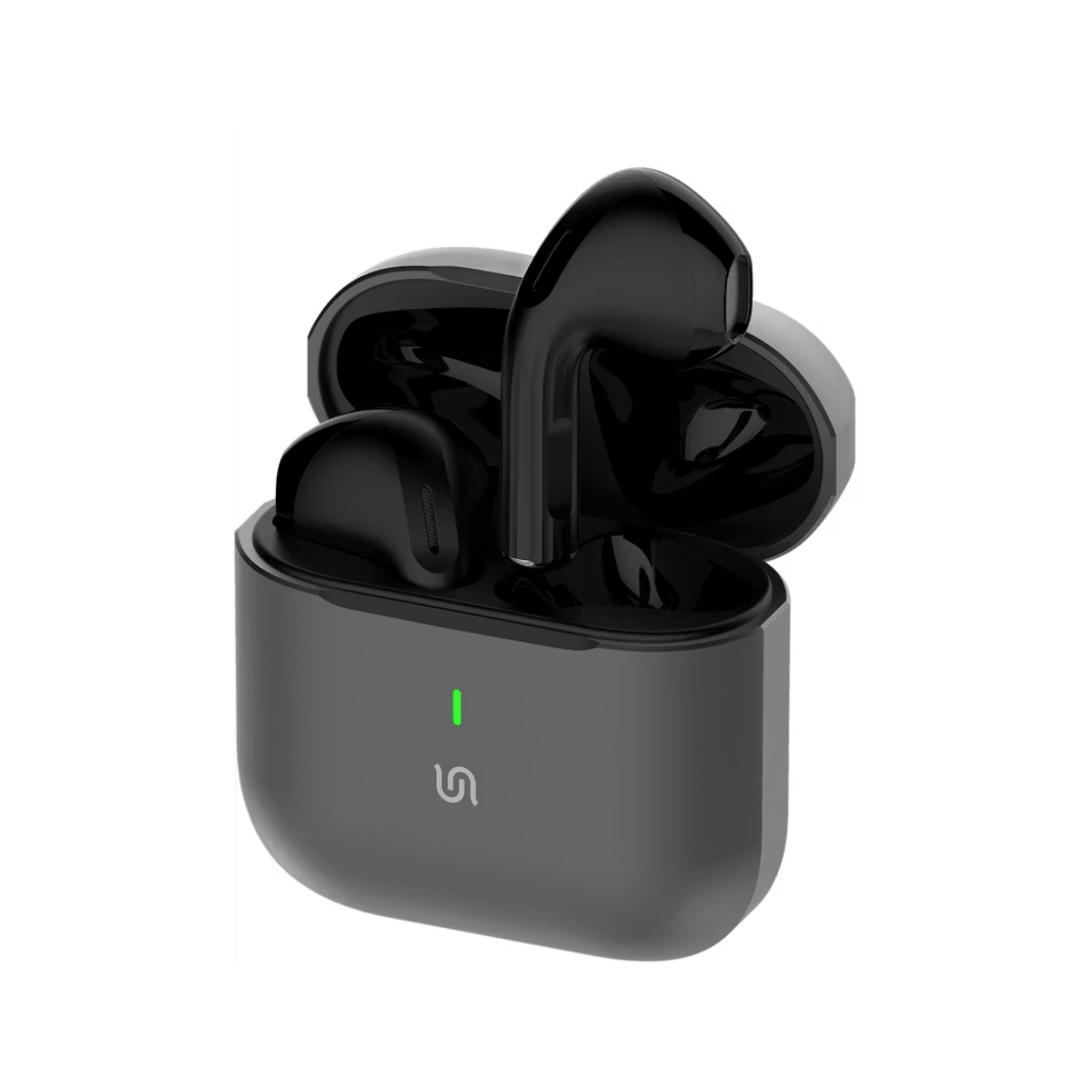 Porodo Soundtec Jetpods In-Ear Wireless Earbuds with 5 Hours Music Playback Time, Bluetooth Version 5.4, 10m Transmission Range, Type-C Charging, Immersive Audio, Ergonomic Fit, Hands-Free Call - Black