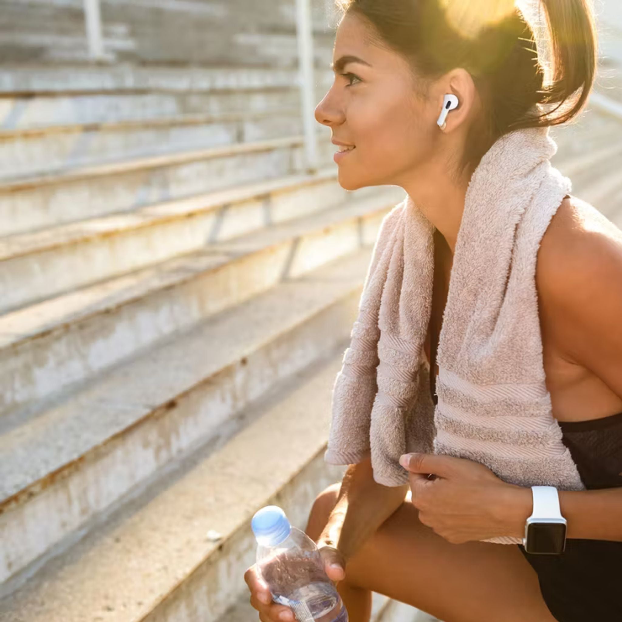 Porodo Soundtec ENC Earbuds Pro II True Wireless with 4 Hours Working Time, Wireless Charging Compatibility, 10m Transmission Distance, 30 Hours Earbuds Standby Time - White