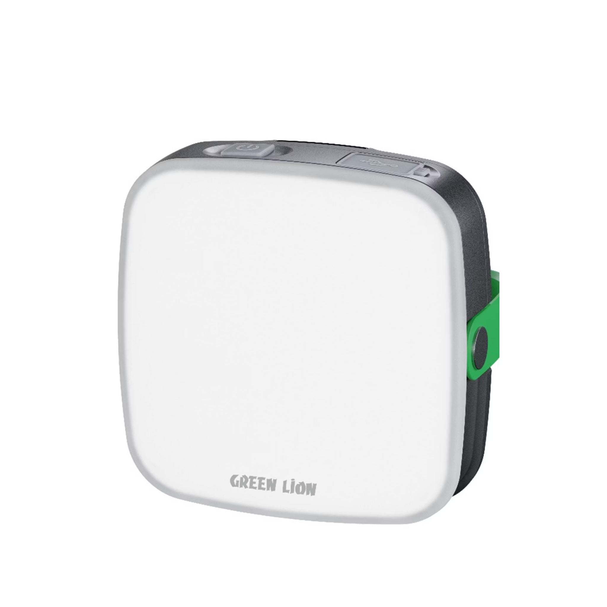 Green Lion Lumenix Portable LED Light with Built-in Power Bank, Up to 24 Hours Working Time, 5 Light Modes, Digital Display & Touch Control, Adjustable Brightness, 10W Power - Gray