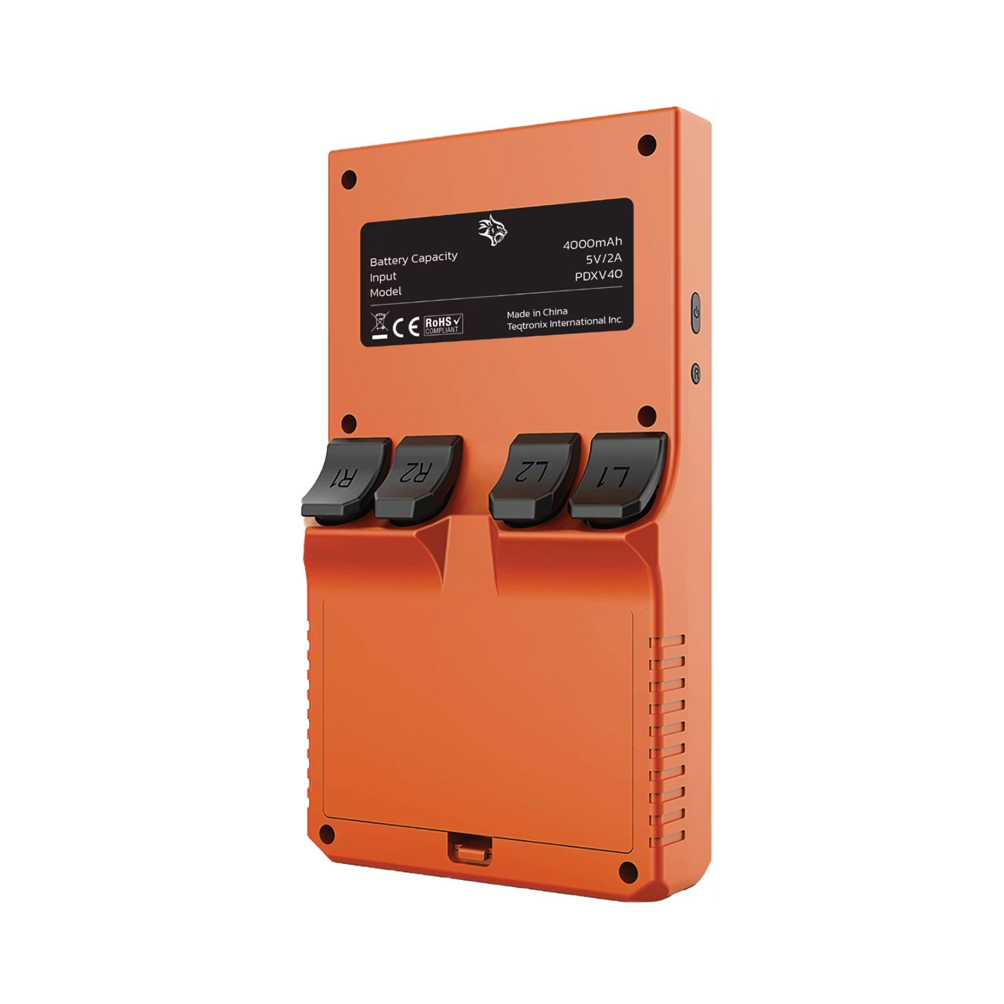 Porodo Gaming 4" Square Display Retro Handheld Game Console, 4000mAh Lithium Polymer Battery, 10 Hours Battery Life, 1GB RAM, Quad-Core Performance, Multi-System Support - Orange