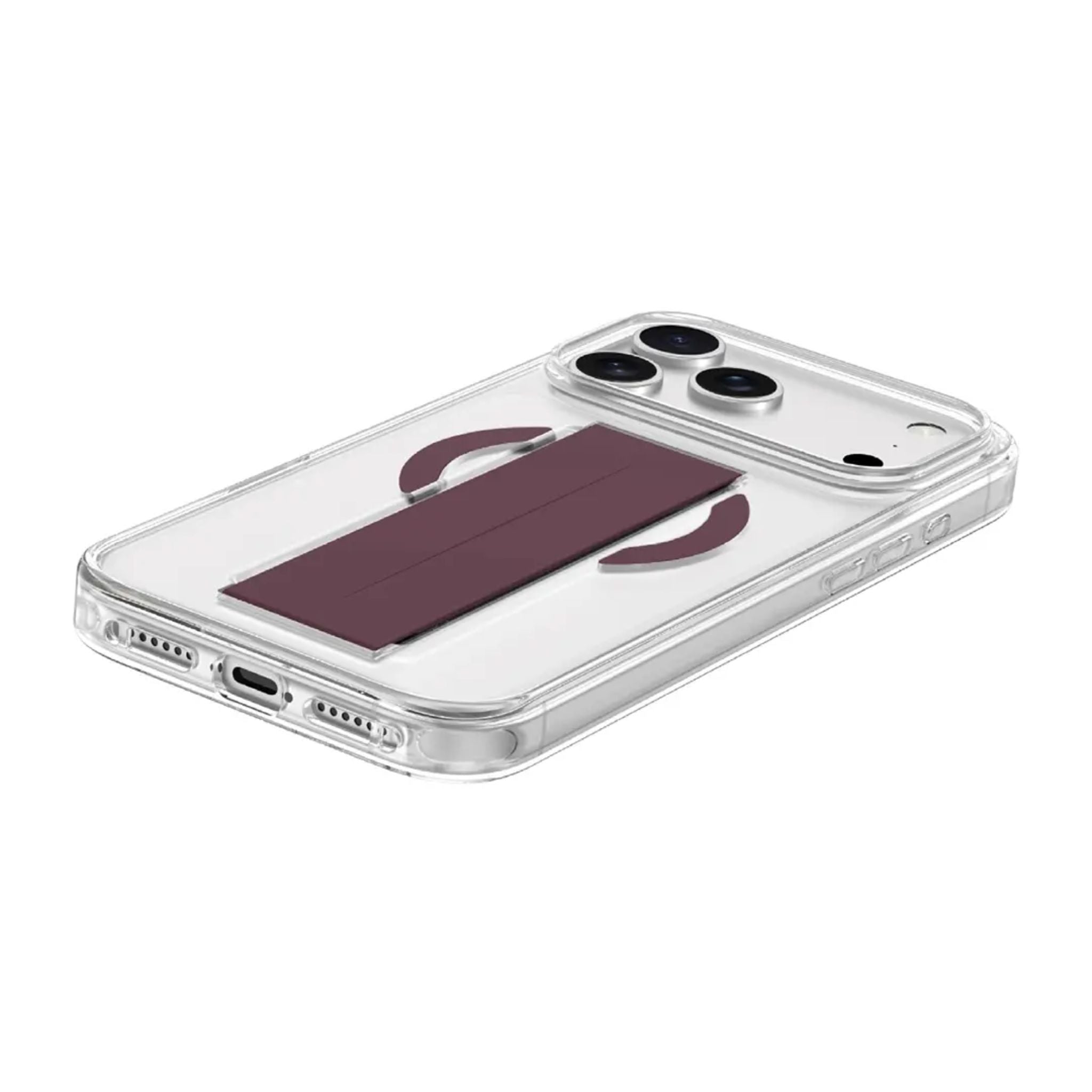 Green Lion MagSafe Grip Case for iPhone 18 Pro - Burgundy