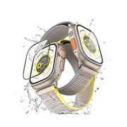 Green Lion Ultra Pro HD Glass Full Protection for Apple Watch 49mm with High Alumina Glass, Oleophobic Coating, Anti Scratch & Anti Fingerprint, Shock Absorbing, Ultra Thin - Crystal Clear