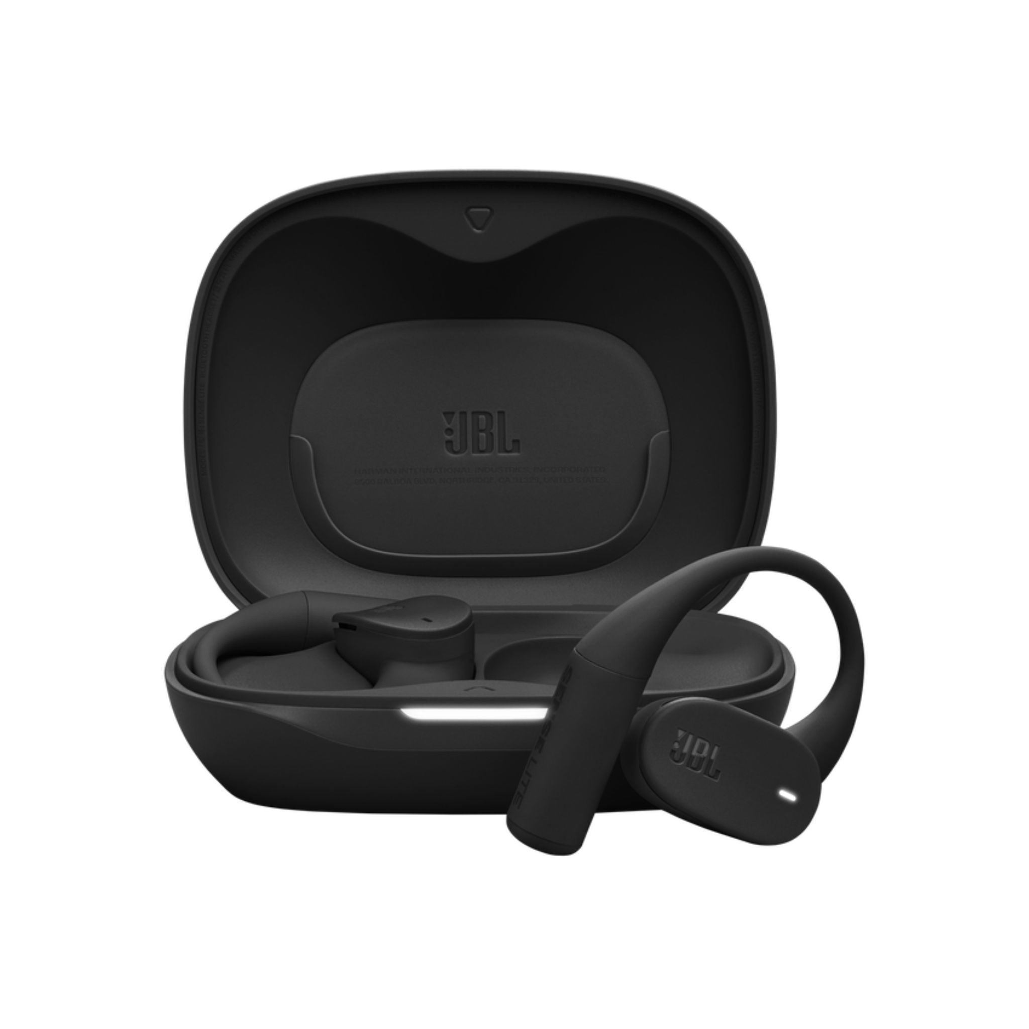 JBL Sense Lite Wireless Earbuds with Open Design and Ear Hook, JBL OpenSound Air Conduction Technology, 32 Hours Operation, Water & Dust Resistant IP54 - Black