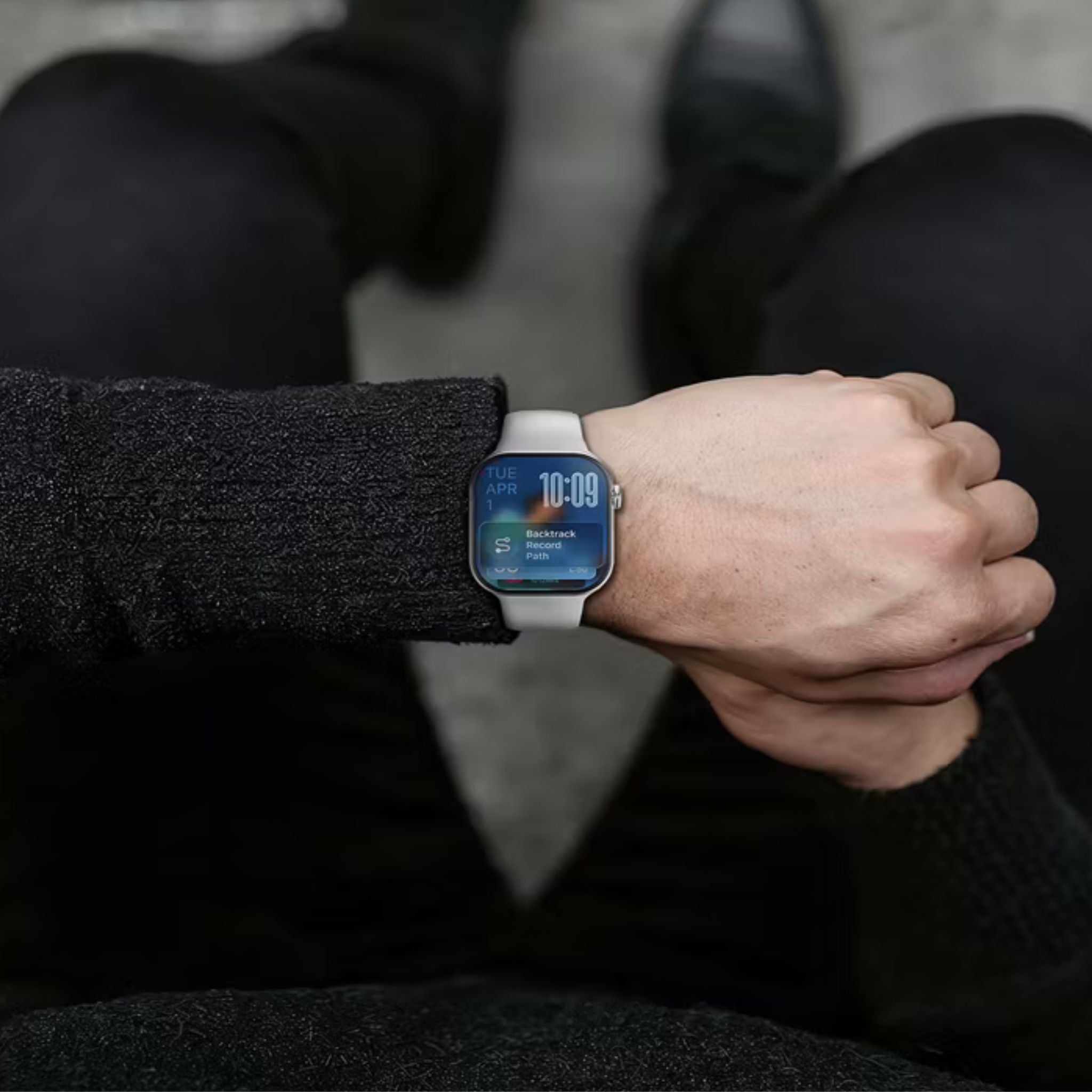 Green Lion Communicate Smart Watch with 2.07" IPS Dispaly, 380mAh Battery Capacity, Wireless Charging, AI Voice Assistant, 1GB Flash, 3-5 Days Working Time - Silver