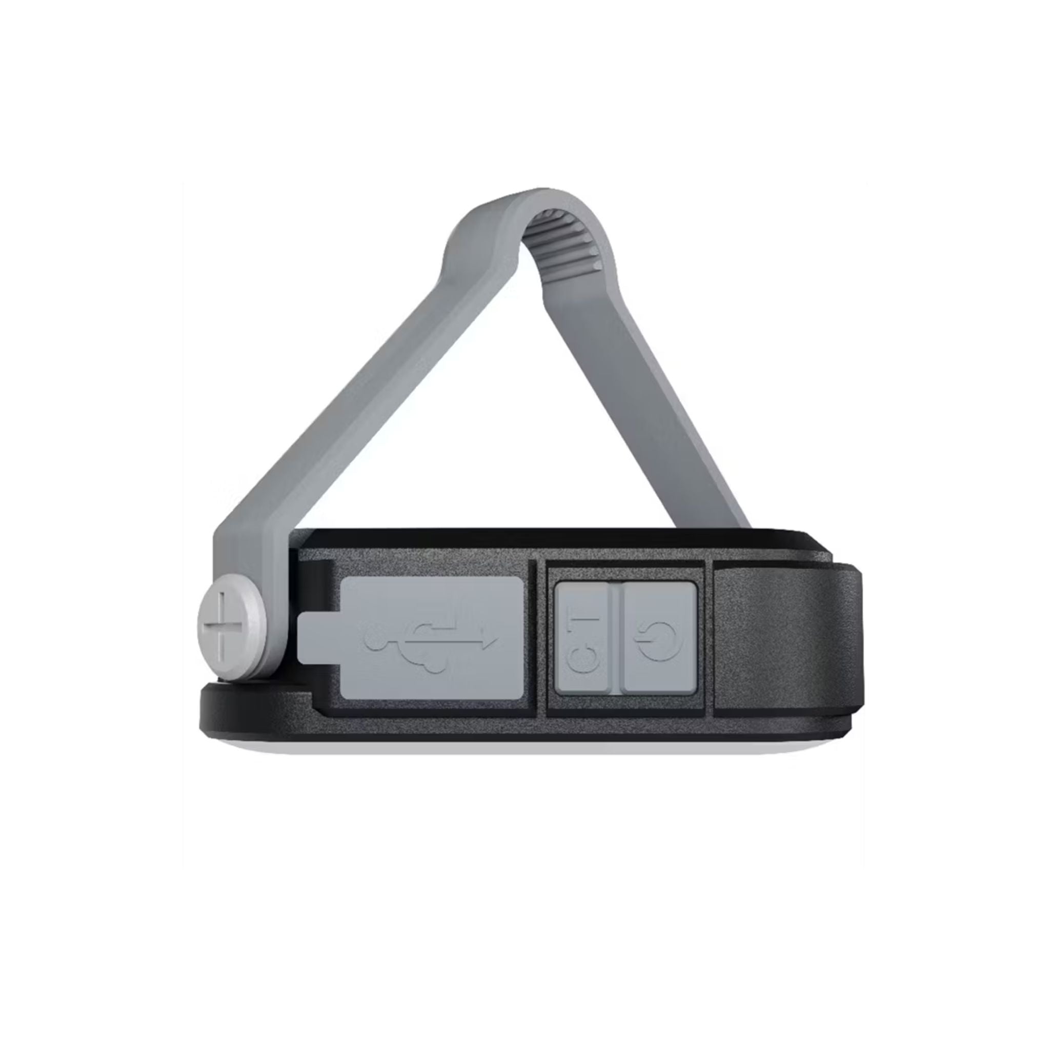 Green Lion Solar Lumix Portable LED Light with Built-in Power Bank, 10W Power, 4 Light Modes, Up to 24 Hours Working Time, 1000 Lumens Brightness, 4000mAh Battery, 1W Solar Input - Gray