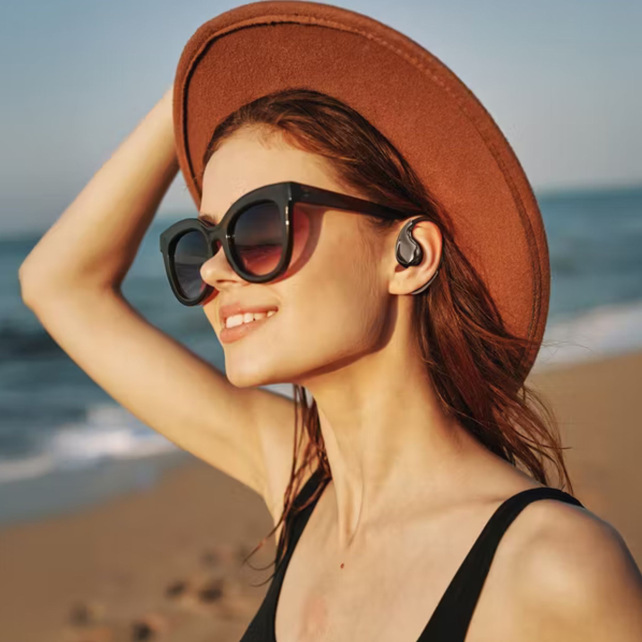 Porodo Soundtec Hand Bag ENC Earbuds with Voice Assistant, Up to 30 Hours Play Time, Fast Charge, 10m Transmission Distance, Up to 6 Hours Talk Time, Crystal-Clear Audio, Type-C Charging Port, 130 Hours Standby Time, 14mm Driver Size