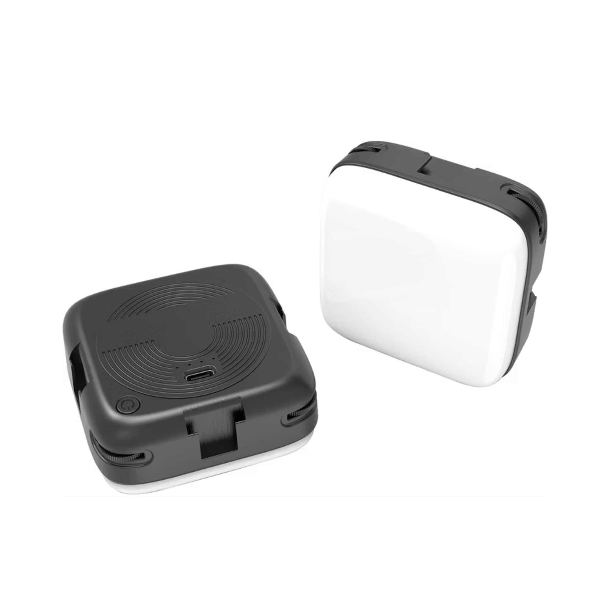 Green Lion Mini Snap Light, ABS Material, 2000mAh Battery Capacity, 100-1250Lm Brightness, 2-8 Hours Working Time, 3 Hours Charging Time, Type-C Charging Port - Black