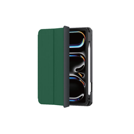 Green Lion Hogo Premium Case with Pencil Holder for iPad 10.2", Stable Trifold Stand, Full Body Drop Protection, Soft TPU Easy Install & Remove, Effective Shockproof - Green