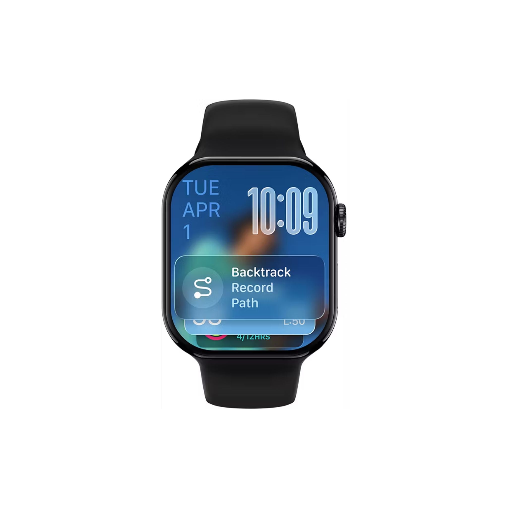 Green Lion Communicate Smart Watch with 2.07" IPS Dispaly, 380mAh Battery Capacity, Wireless Charging, AI Voice Assistant, 1GB Flash, 3-5 Days Working Time - Black