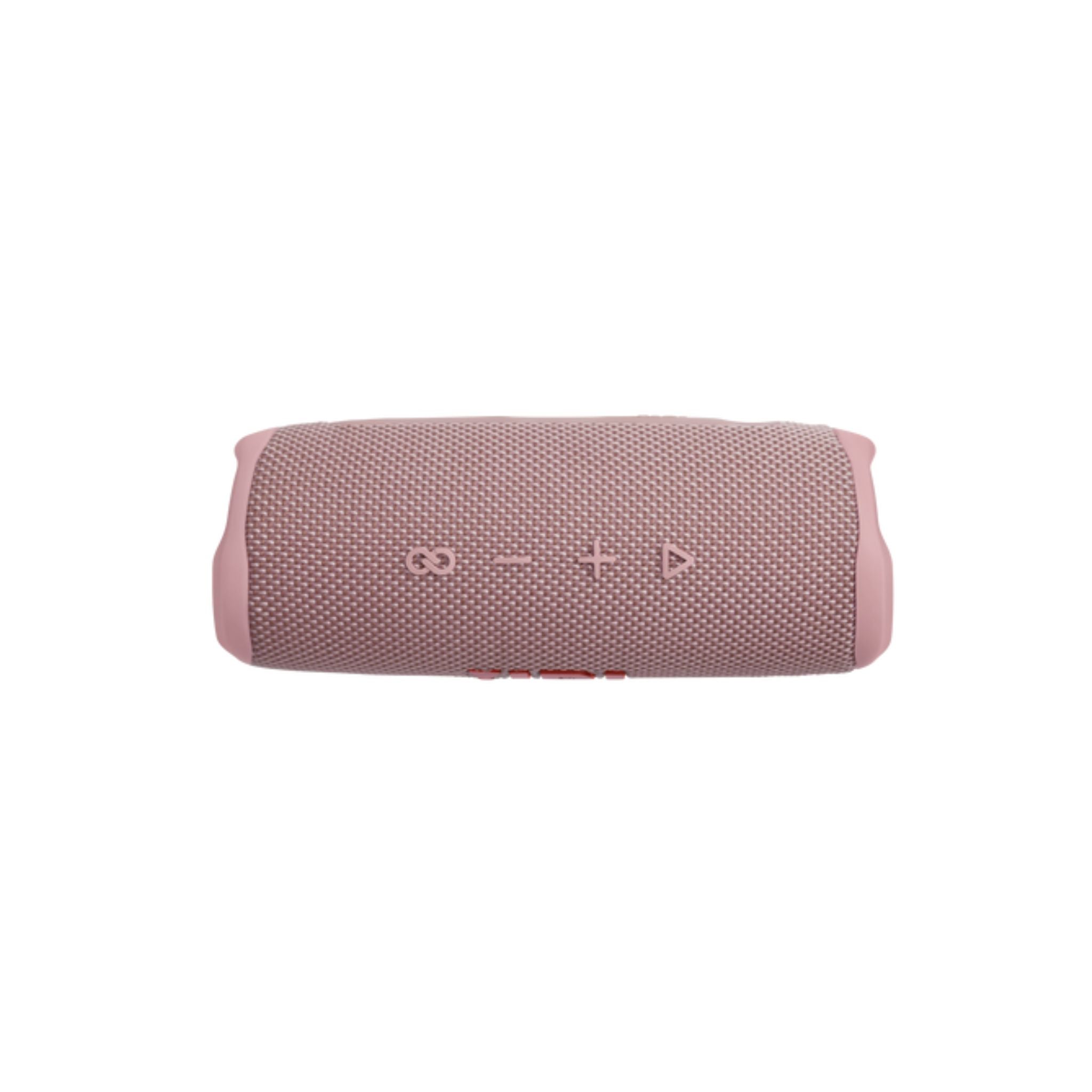 JBL Flip 6 Bluetooth Box in Pink - Waterproof Portable Speaker with 2-Way Speaker System for Powerful Sound - Up to 12 Hours of Wireless Music Play-Pink