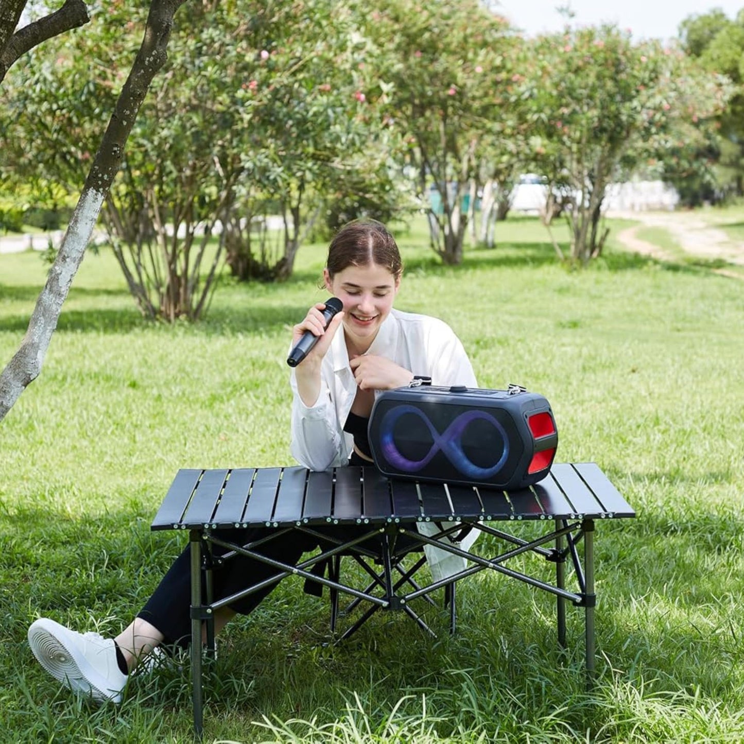 Monster MusicBox Go Party – Portable Wireless Bluetooth Speaker with Karaoke Support & Water Resistance