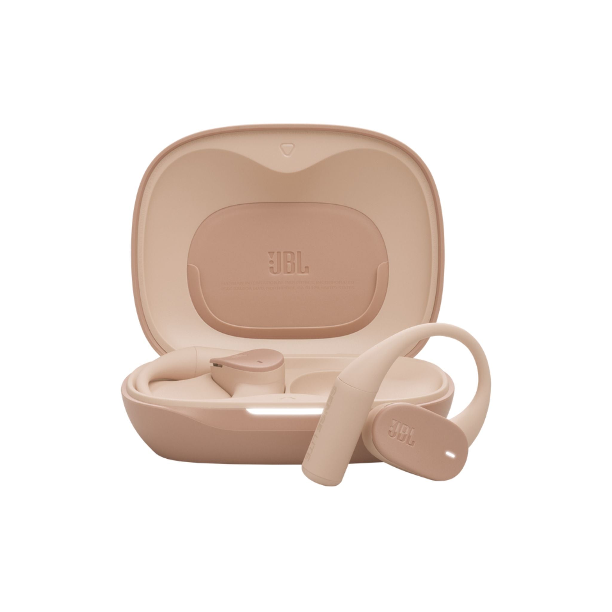 JBL Sense Lite Wireless Earbuds with Open Design and Ear Hook, JBL OpenSound Air Conduction Technology, 32 Hours Operation, Water & Dust Resistant IP54- Beige