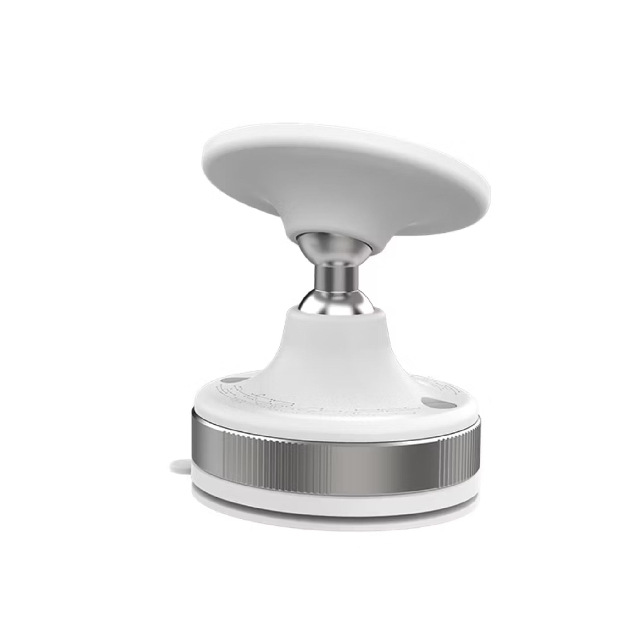 Porodo Vacuseal Smart Suction Magnetic Phone Mount with Adjustable Viewing Angle, N52 Magnets, 5.5" to 6.9" Device Compatibility, Strong Suction - White