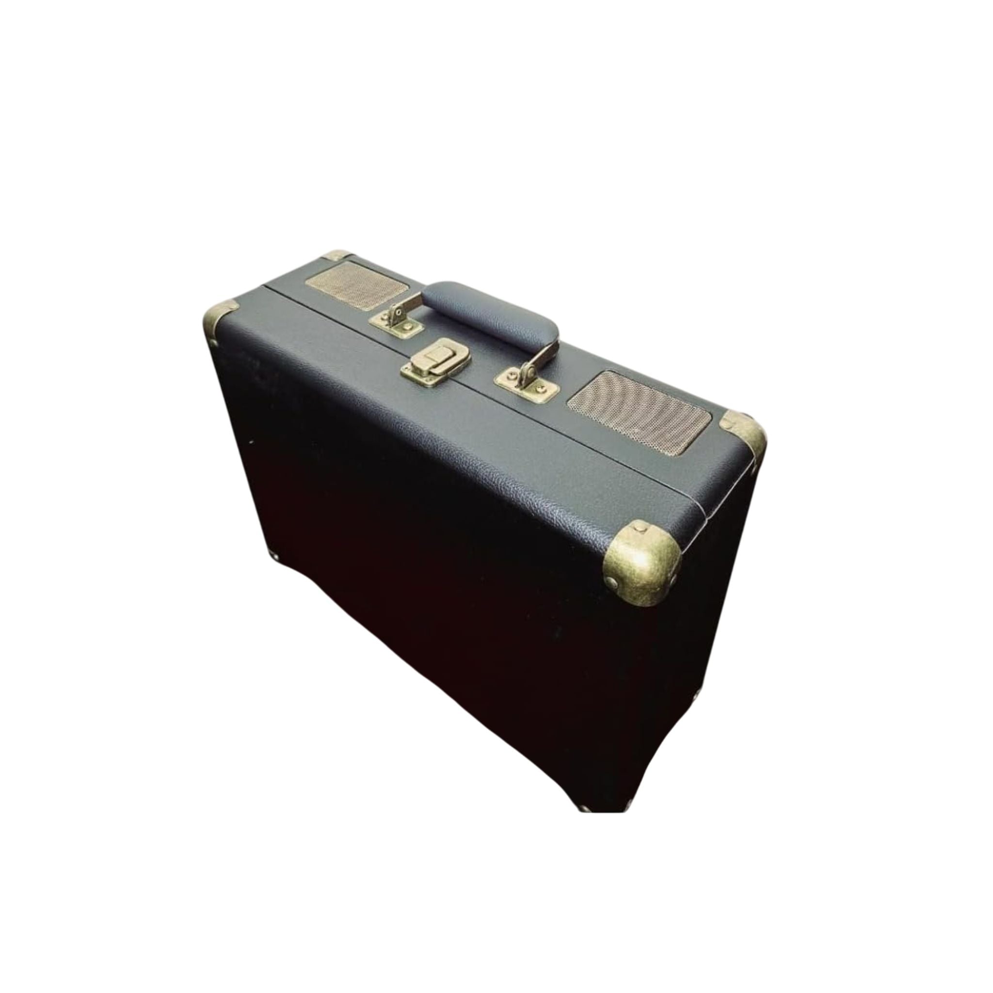 SmartBarry Portable Karaoke Bluetooth Unique SuitCase Speaker with 2 dual Microphones with Karaoke Family/Offering Indoor & Outdoor KTV ECO FRIENDLY & experience in different enviroment-Black