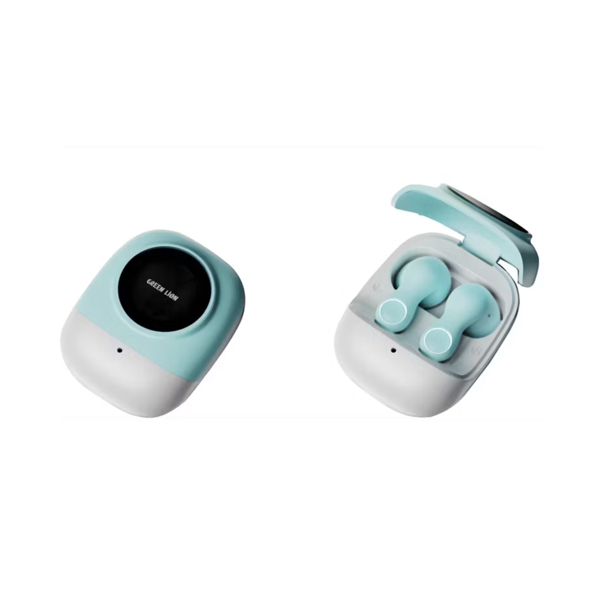 Green Lion Jenifer True Wireless Earbuds TWS, Touch Control, Voice Assistant, Breathing Lights, Clear Call Quality - Sky Blue