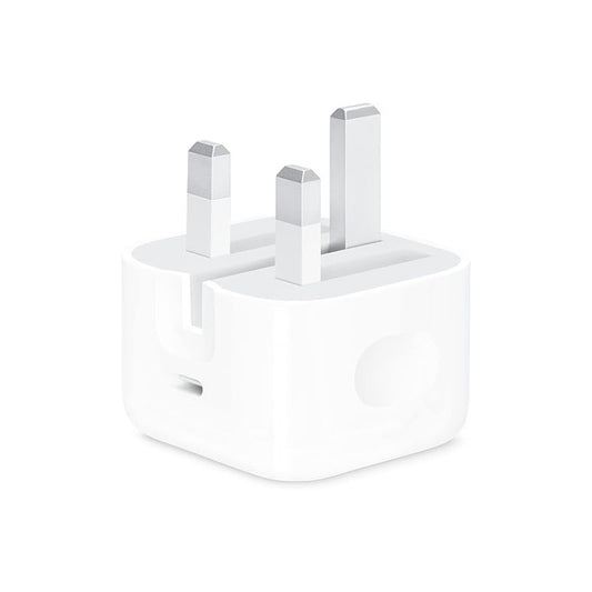 Apple 20W USB-C Power Adapter A2344, fast, efficient charging, pair with iPhone 8 or later - White