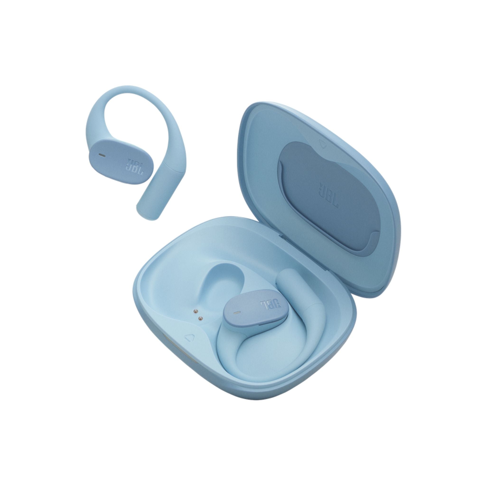 JBL Sense Lite Wireless Earbuds with Open Design and Ear Hook, JBL OpenSound Air Conduction Technology, 32 Hours Operation, Water & Dust Resistant IP54 - Blue