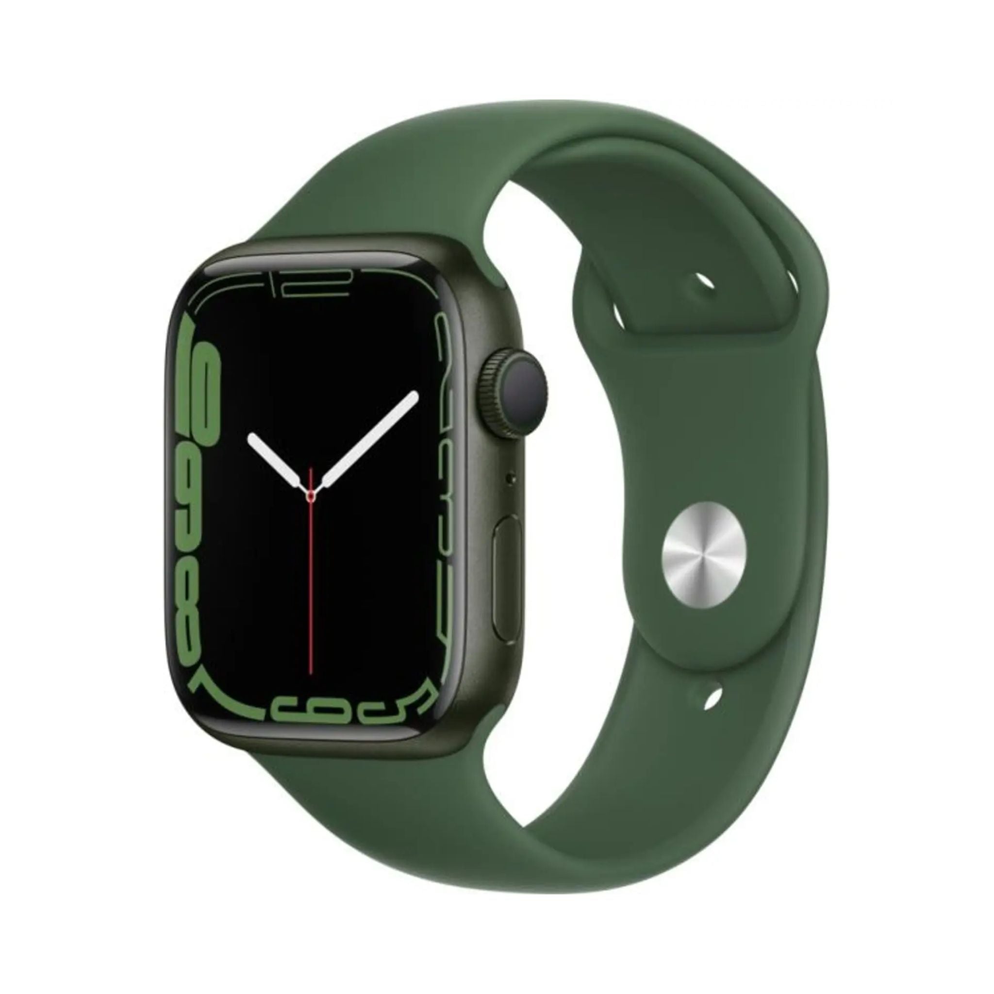 Apple Watch Series 7 GPS+ Cellular, 45mm Green Aluminium Case with Clover Sport Band