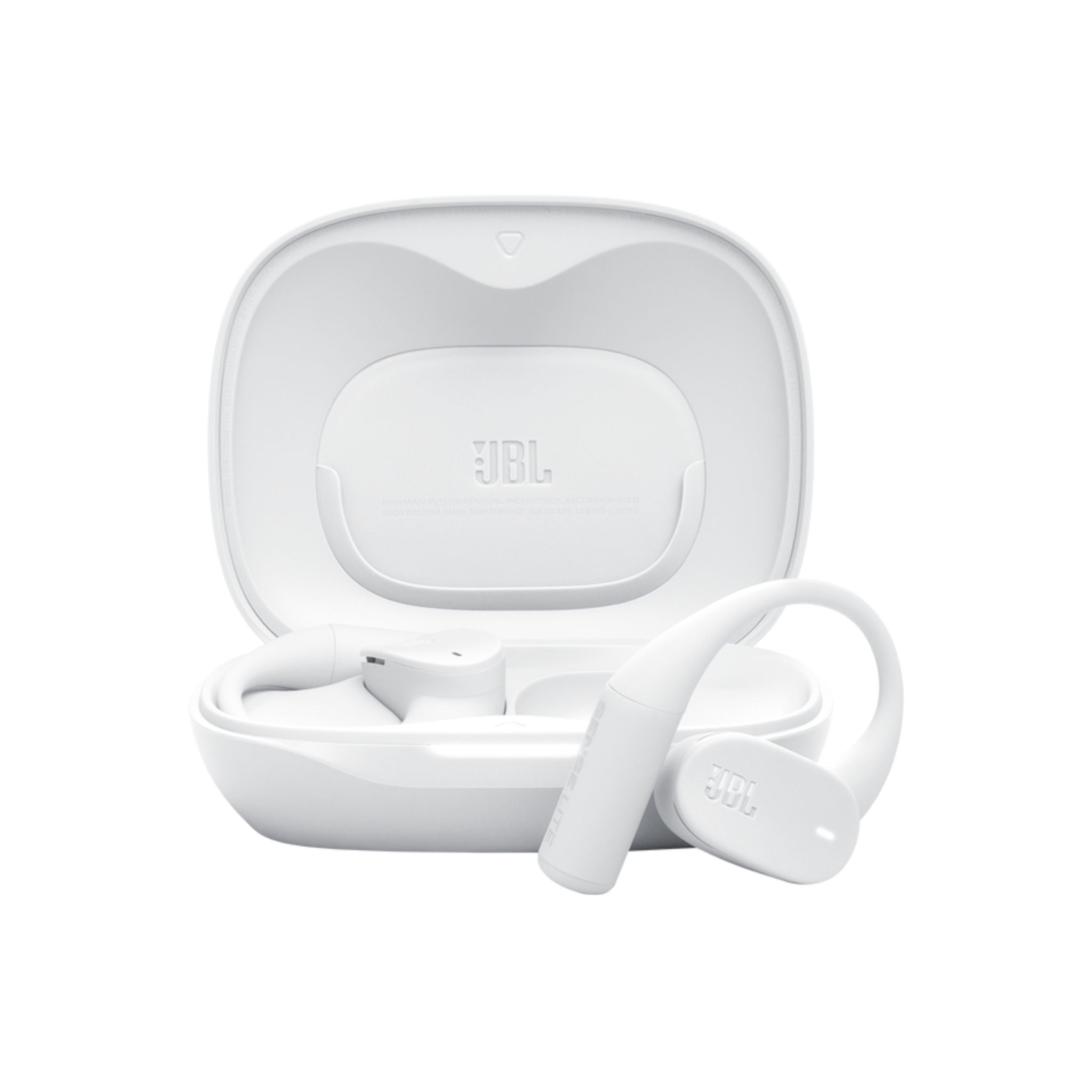 JBL Sense Lite Wireless Earbuds with Open Design and Ear Hook, JBL OpenSound Air Conduction Technology, 32 Hours Operation, Water & Dust Resistant IP54- White