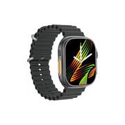 Green Lion Communicate Ultra Smart Watch with 1.85" Amoled Screen Dispaly, 280mAh Battery Capacity, Wireless Charging, AI Voice Assistant, 125MB Flash Storage, 3-5 Days Working Time - Black