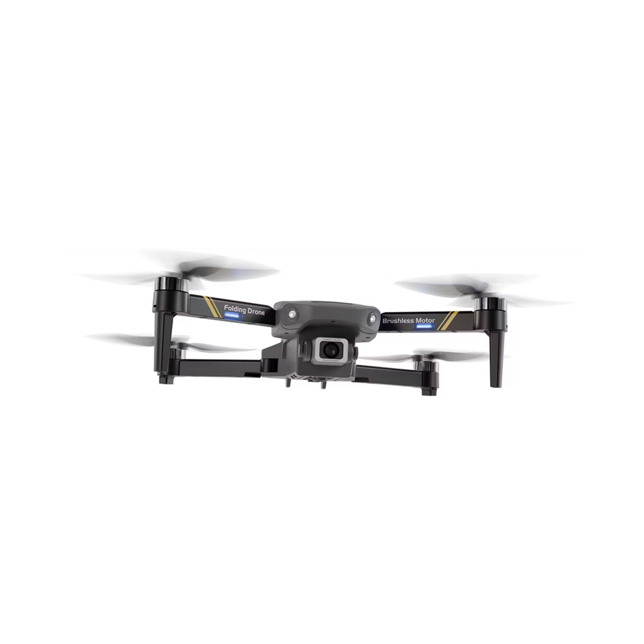 Porodo Aero View Drone with 120m Operational Distance, 360° Flip and Roll, Easy Takeoff & Landing, Up to 12 Minutes Flight Time, 10Km/h Max Speed, 120 Minutes Charging Time - Black