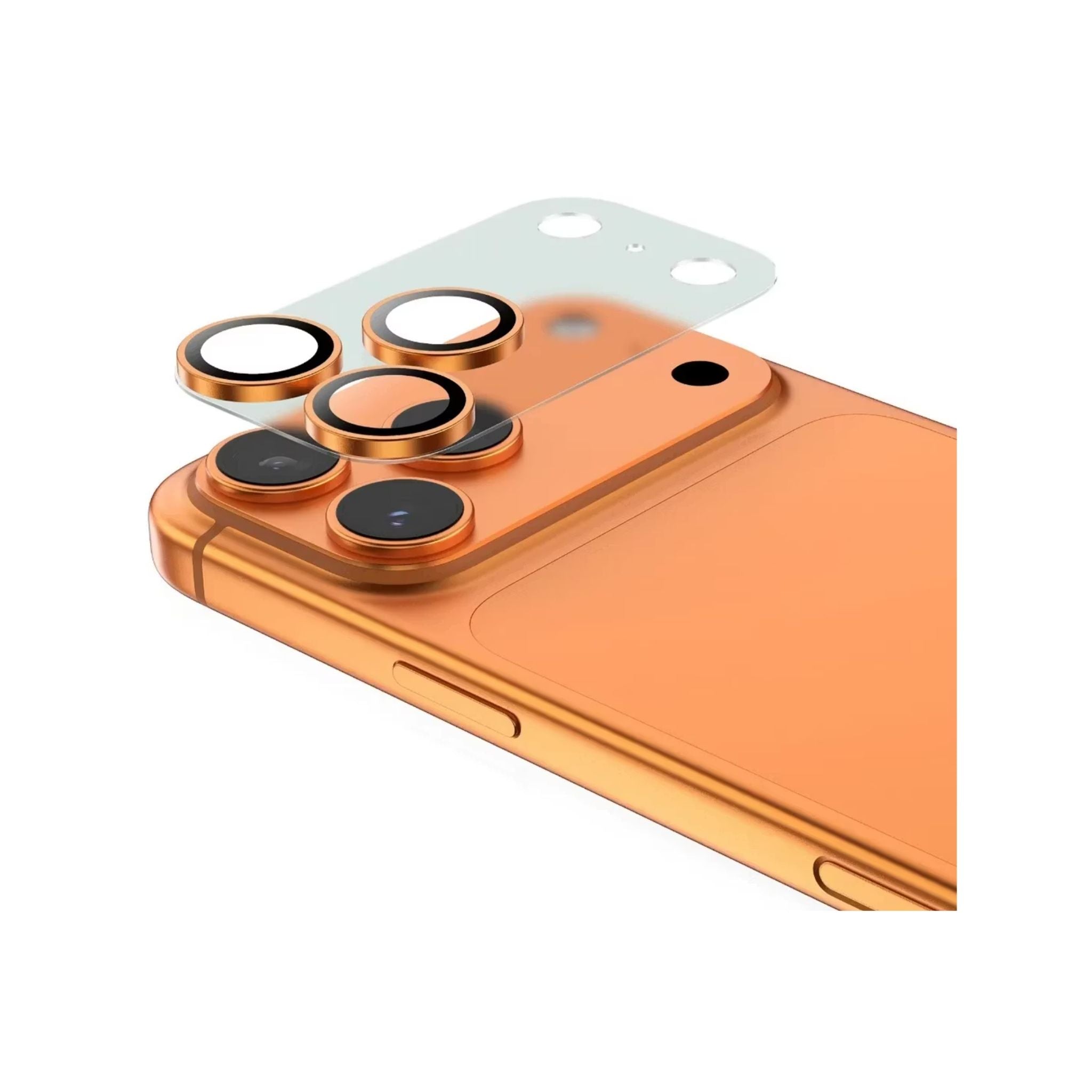 Green Lion Kanzen Camera Lens for iPhone 17 Pro, 9H Hardness, Easy to Apply, Anti Fingerprint, Bubble Free, Full Coverage, Ultra Clear Shooting, Impact Resistant, Ultra-Thin Base - Orange